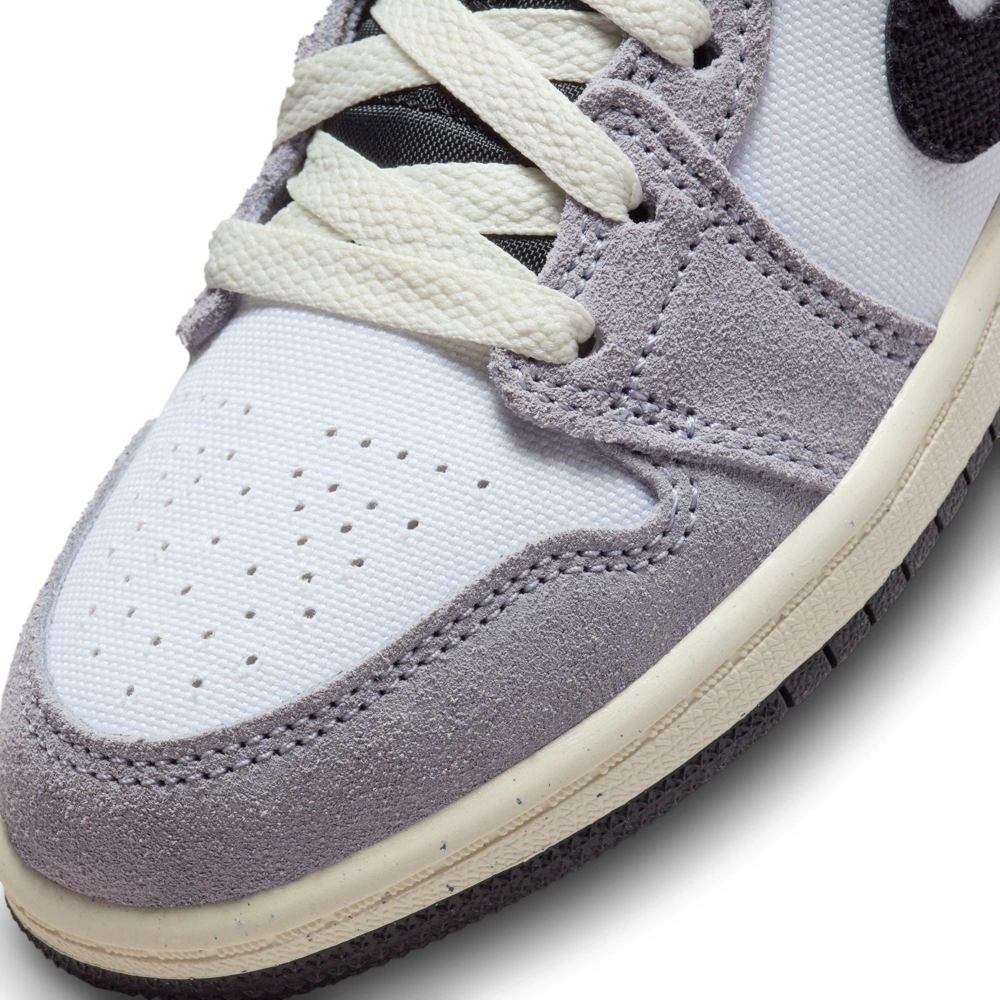 Jordan 1 Mid SE "Cement Grey/Black/White/Tech Grey" Preschool Boys' Shoe - GREY/BLACK/WHITE Thumbnail View 10