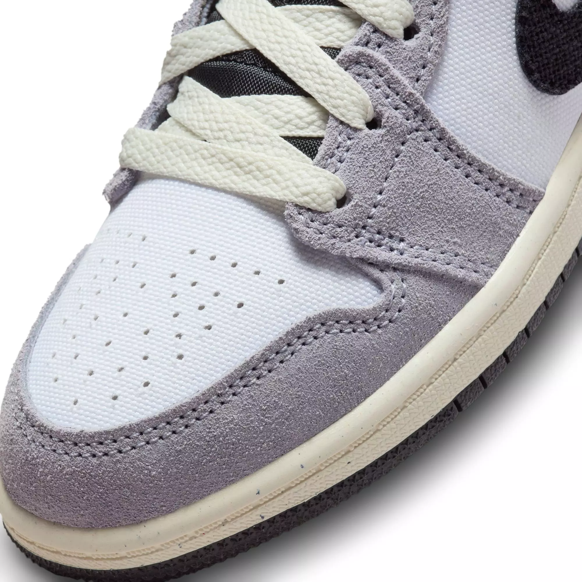 Jordan 1 Mid SE "Cement Grey/Black/White/Tech Grey" Preschool Boys' Shoe - GREY/BLACK/WHITE