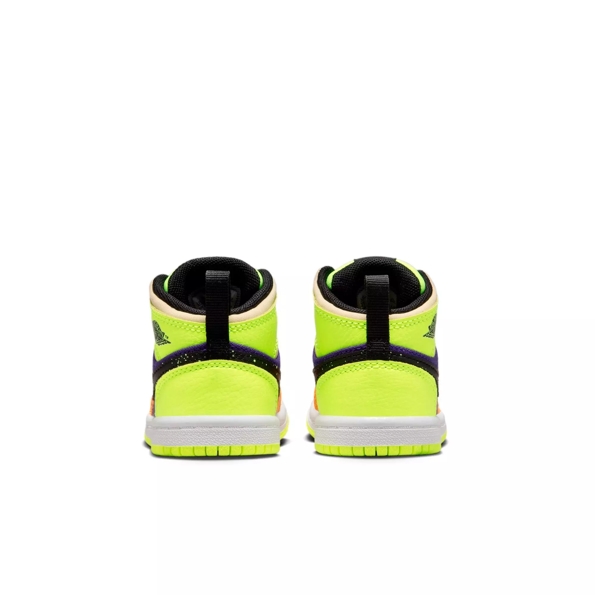 Jordan 1 Mid SE "Volt/Black/Vivid Orange" Toddler Kids' Shoe - VOLT/BLACK/VIVID ORANGE