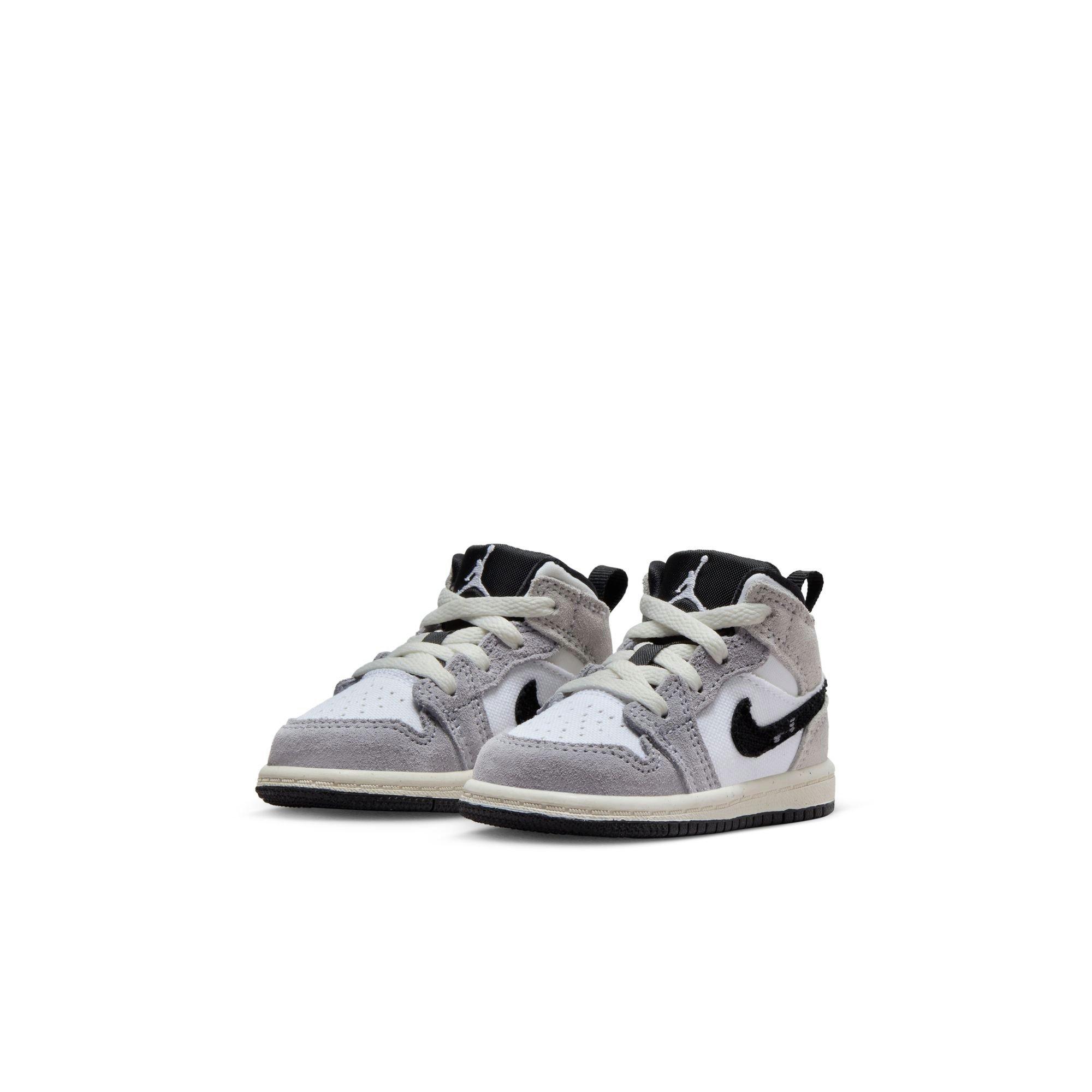Jordan 1 Mid SE "Cement Grey/Black/White/Tech Grey" Toddler Boys' Shoe - GREY/BLACK/WHITE Thumbnail View 5