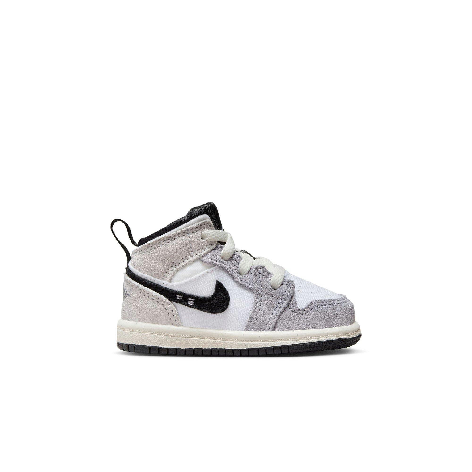 Jordan 1 Mid SE "Cement Grey/Black/White/Tech Grey" Toddler Boys' Shoe - GREY/BLACK/WHITE Thumbnail View 1