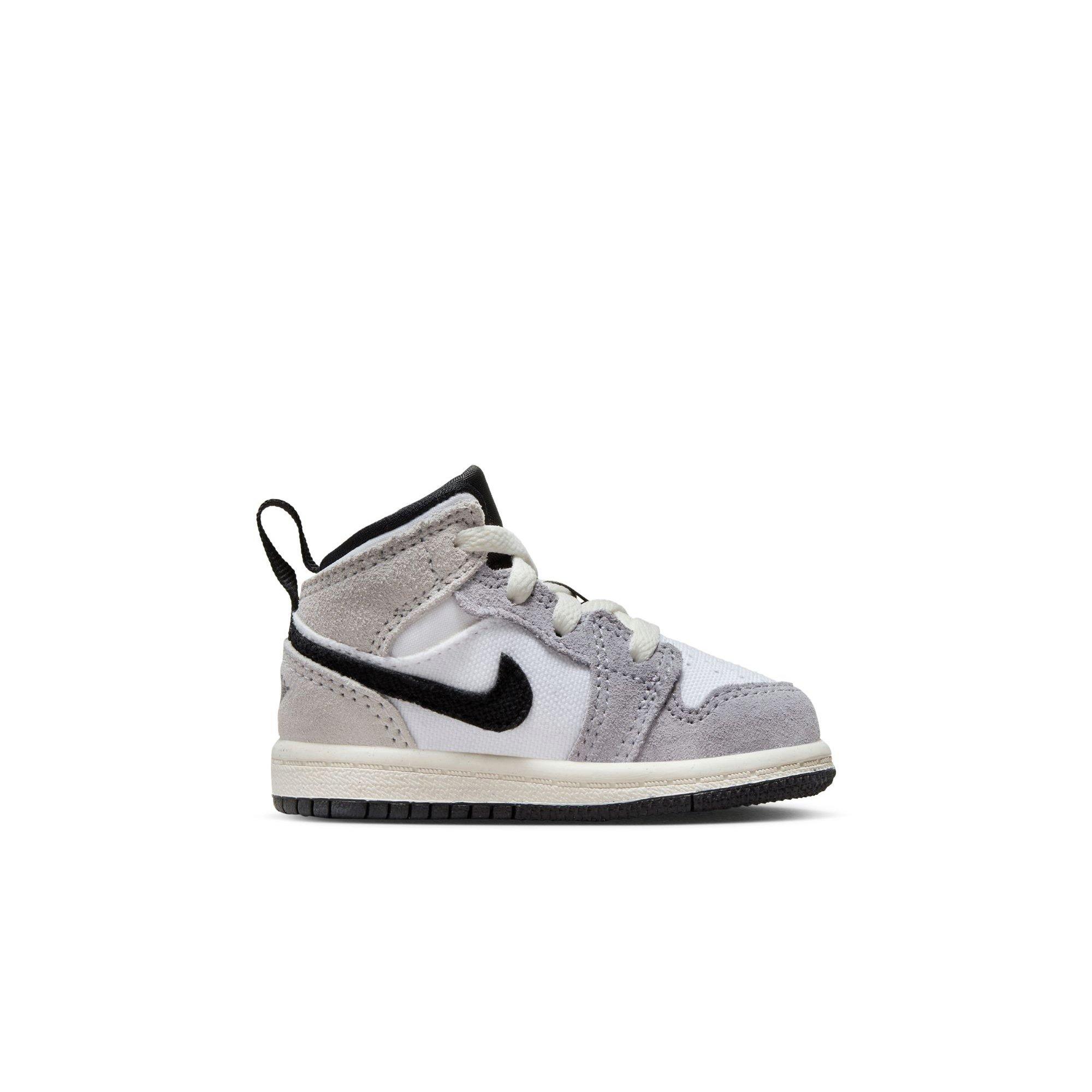 Jordan 1 Mid SE "Cement Grey/Black/White/Tech Grey" Toddler Boys' Shoe - GREY/BLACK/WHITE Thumbnail View 2