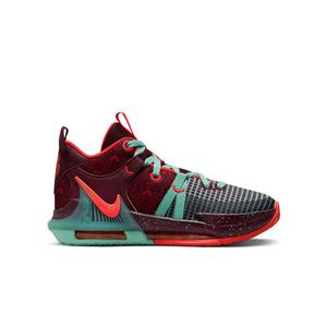 Red lebron basketball on sale shoes