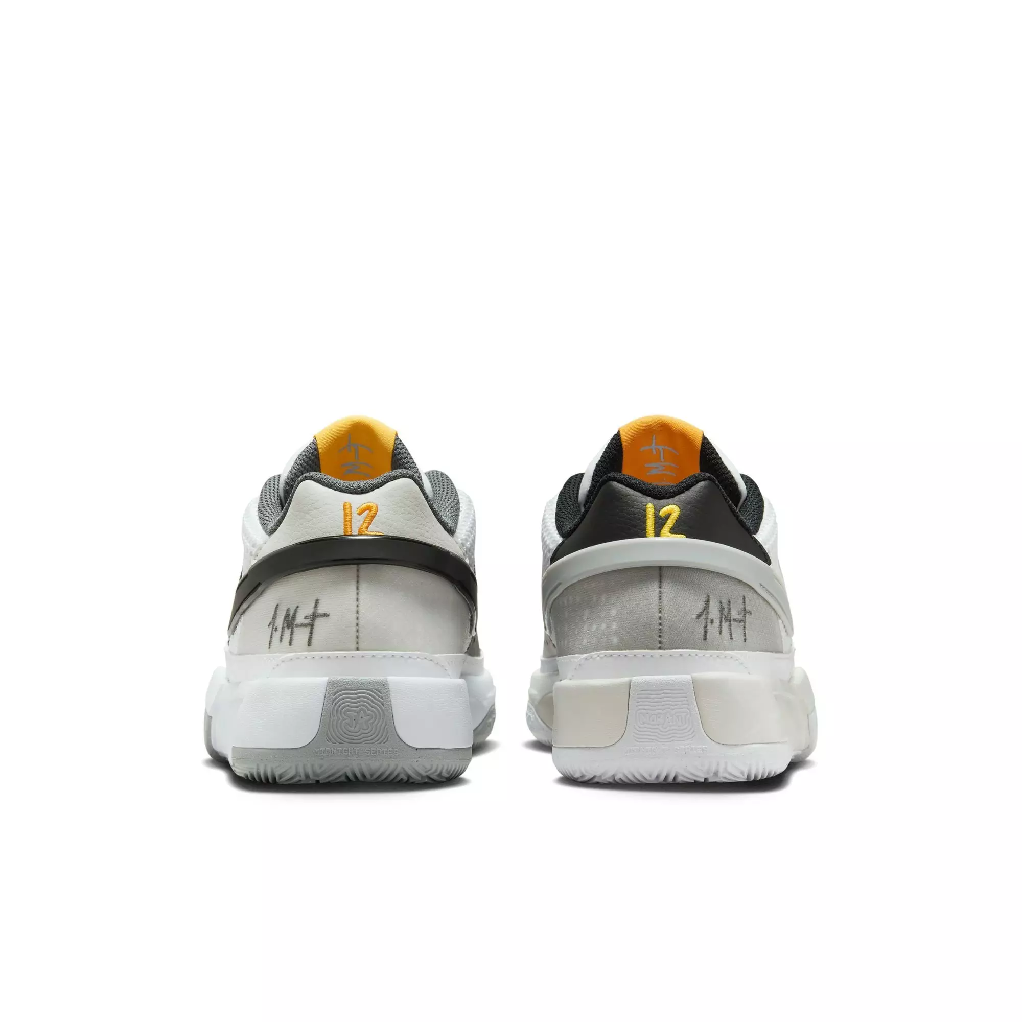 Nike Ja 1 "Light Smoke Grey" Grade School Kids' Basketball Shoe - WHITE/SMOKE GREY/BLACK