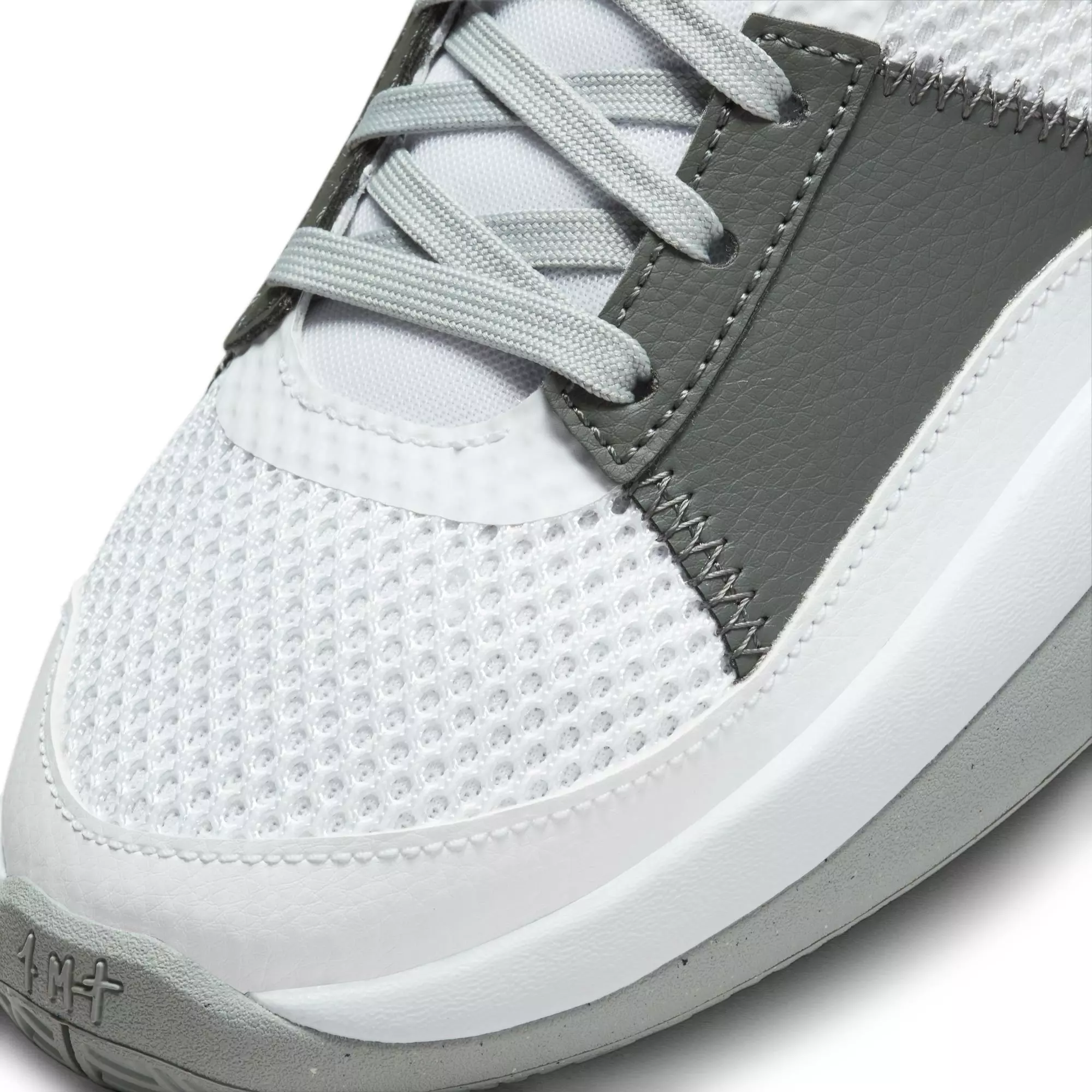 Nike Ja 1 "Light Smoke Grey" Grade School Kids' Basketball Shoe - WHITE/SMOKE GREY/BLACK