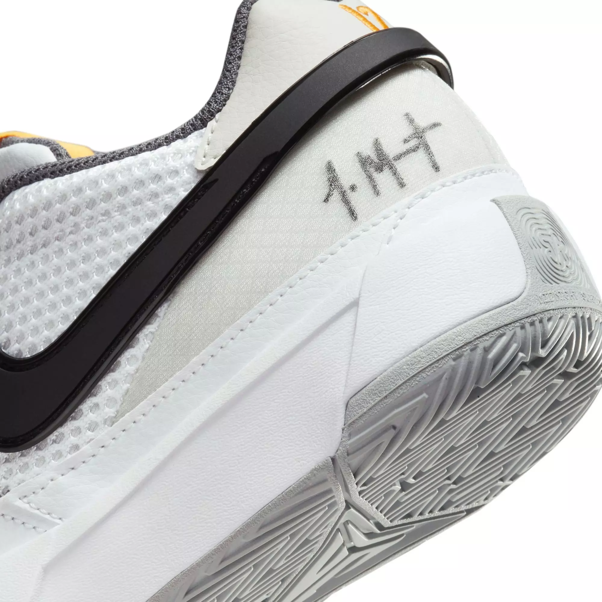 Nike Ja 1 "Light Smoke Grey" Grade School Kids' Basketball Shoe - WHITE/SMOKE GREY/BLACK