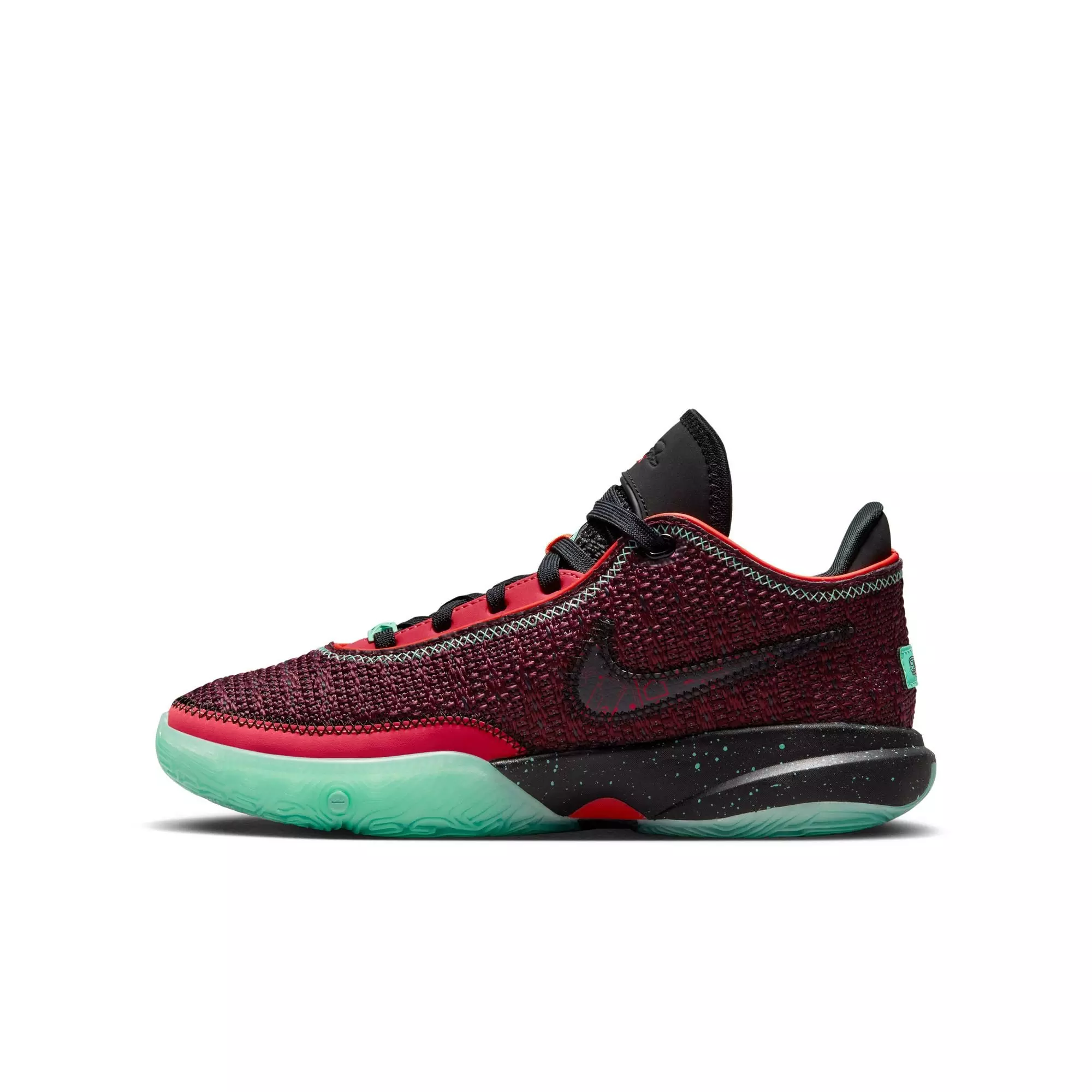 Nike LeBron XX "Night Maroon/Black" Grade School Kids' Basketball Shoe - NIGHT MAROON/BLACK
