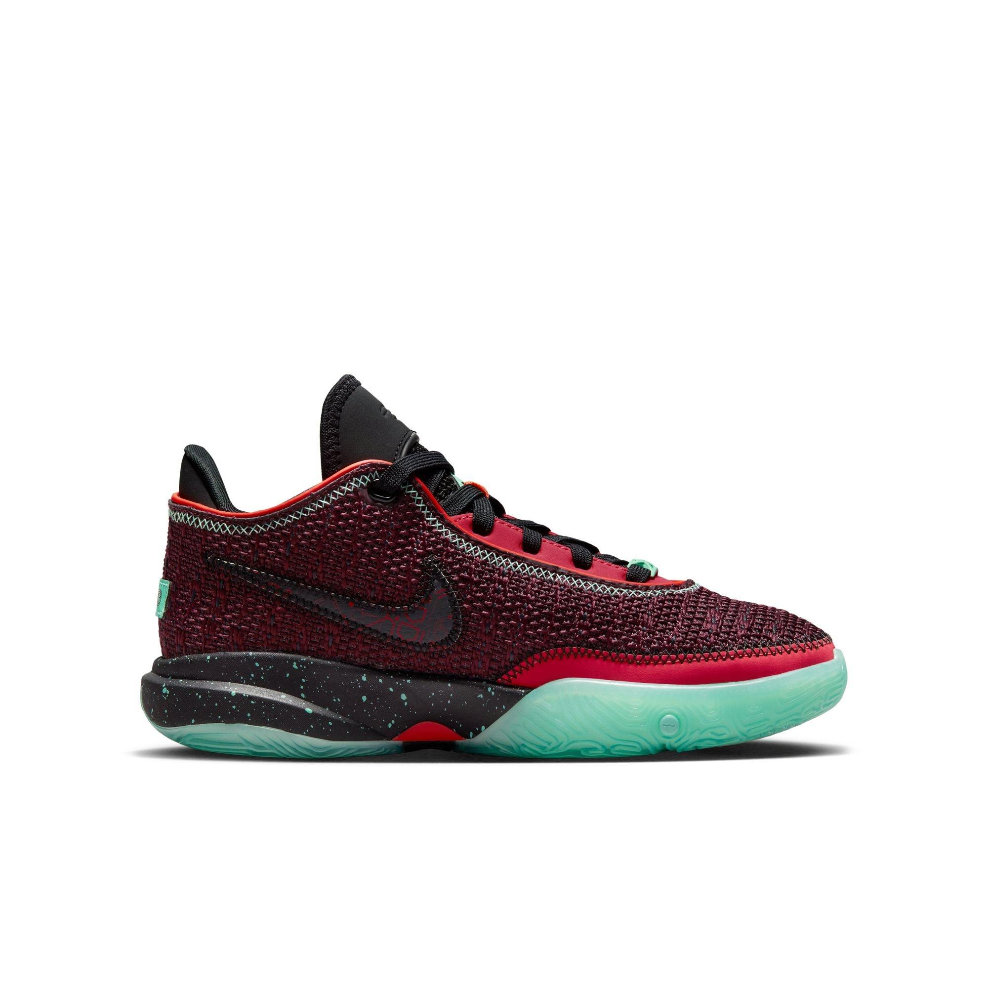 Nike LeBron XX "Night Maroon/Black" Grade School Kids' Basketball Shoe