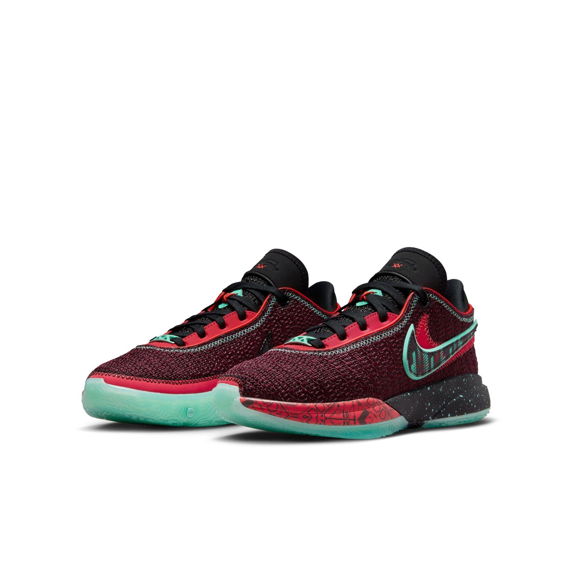 Nike LeBron XX "Night Maroon/Black" Grade School Kids' Basketball Shoe