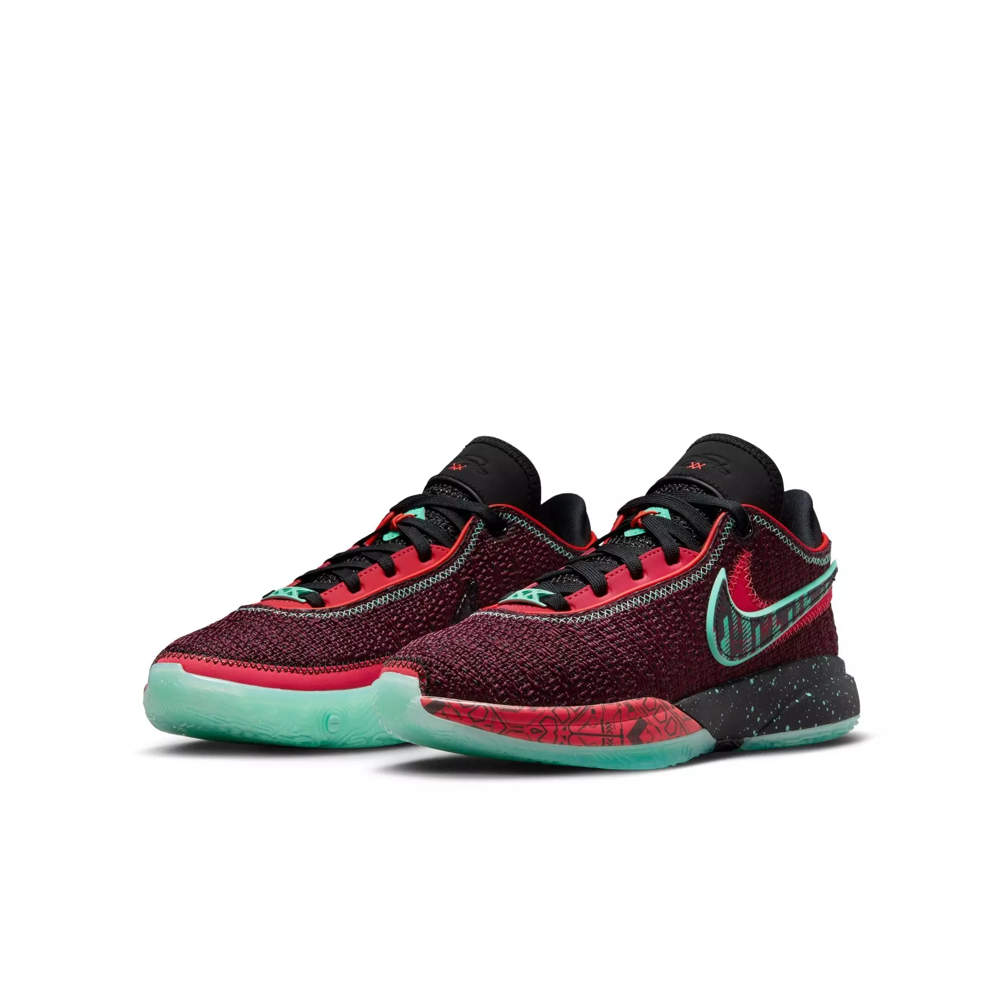 Nike LeBron XX "Night Maroon/Black" Grade School Kids' Basketball Shoe - NIGHT MAROON/BLACK