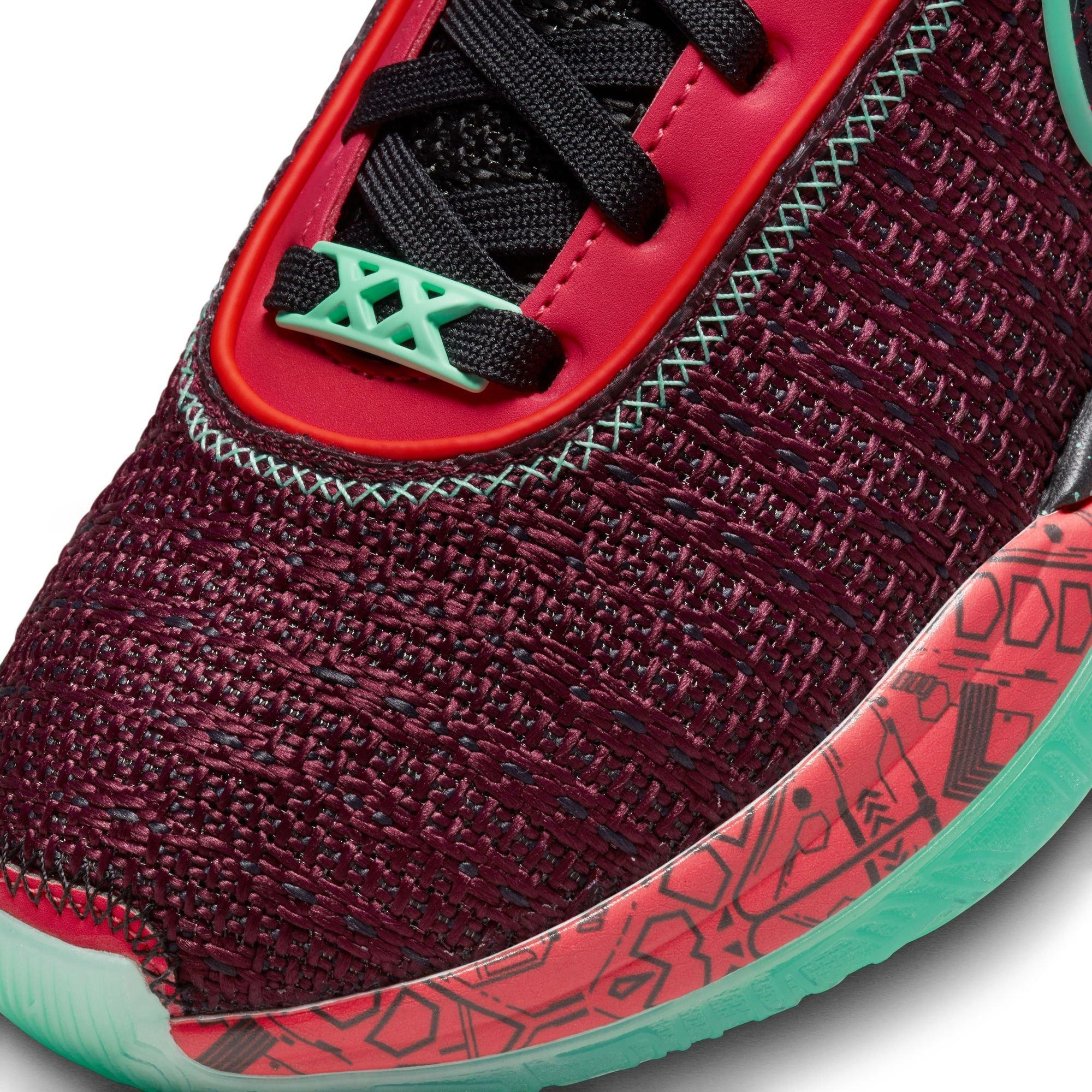 Nike LeBron XX "Night Maroon/Black" Grade School Kids' Basketball Shoe