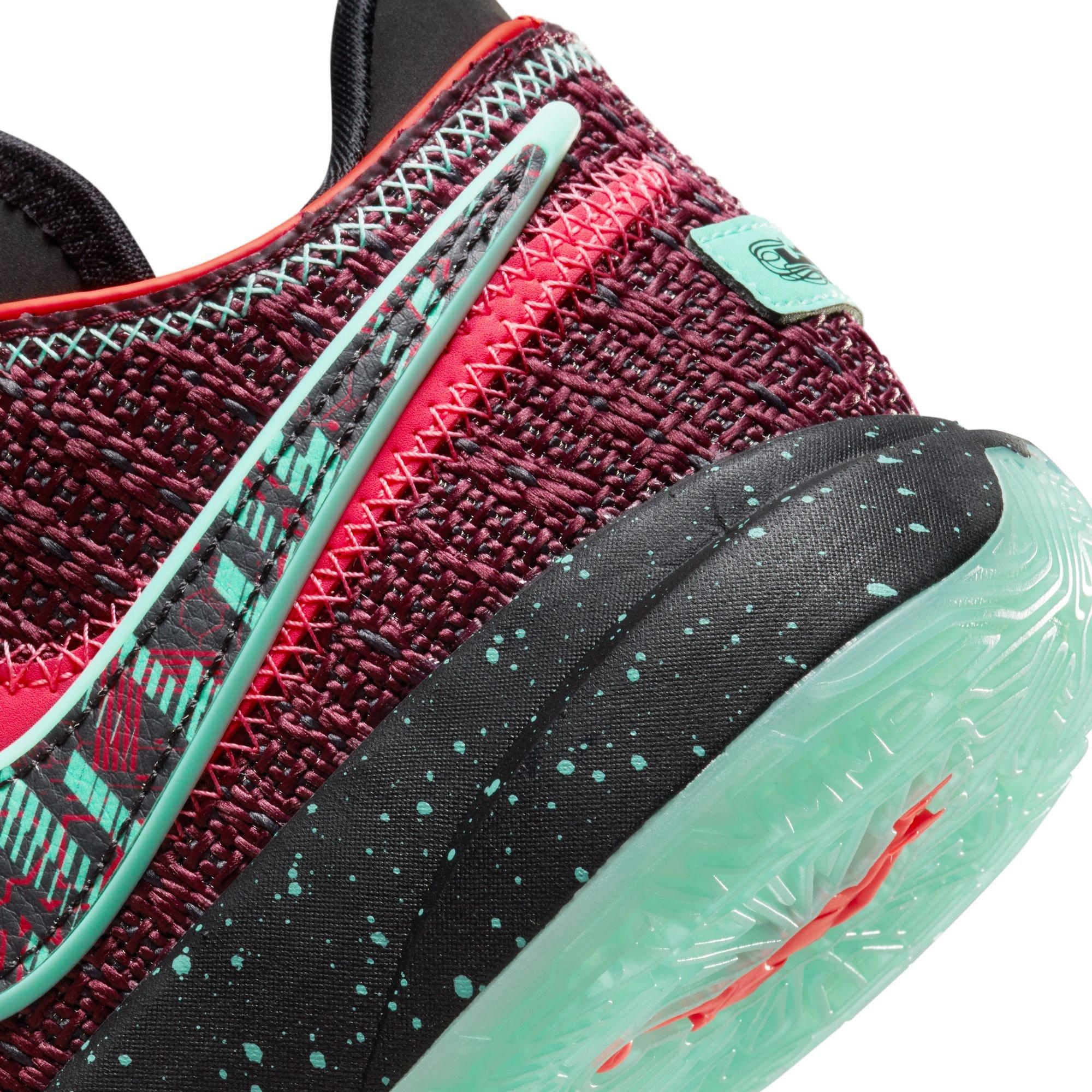 Nike LeBron XX "Night Maroon/Black" Grade School Kids' Basketball Shoe