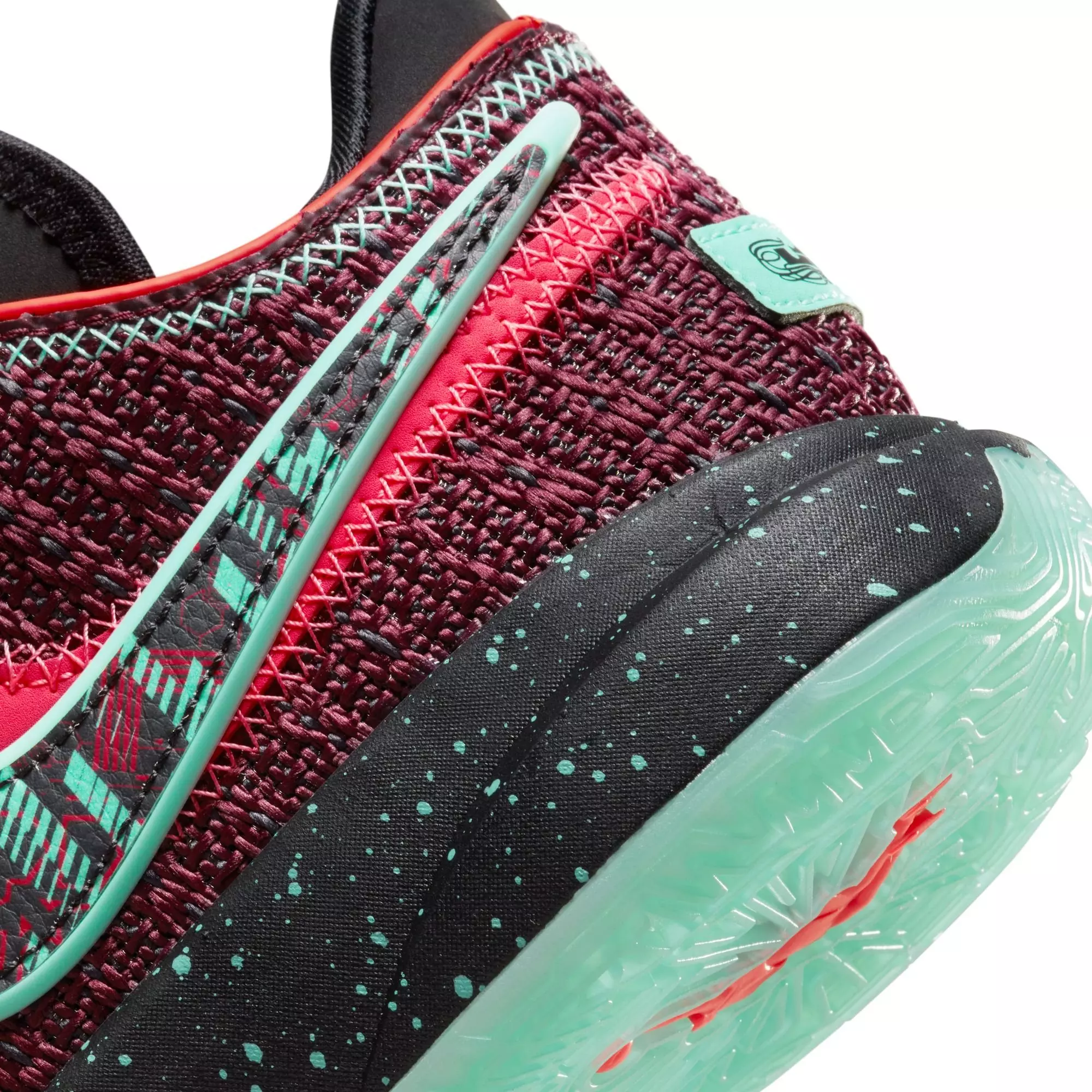 Nike LeBron XX "Night Maroon/Black" Grade School Kids' Basketball Shoe - NIGHT MAROON/BLACK