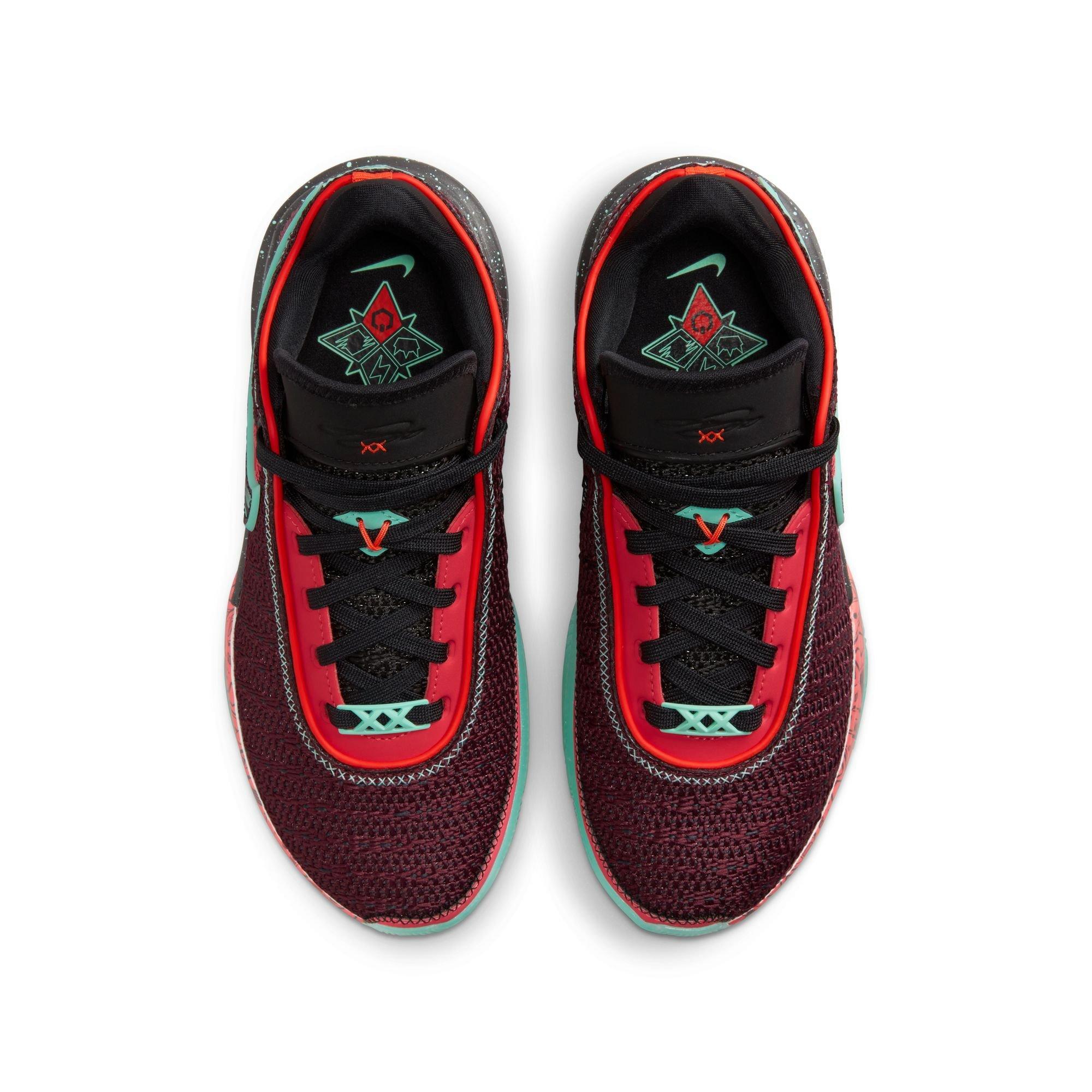 Nike LeBron XX "Night Maroon/Black" Grade School Kids' Basketball Shoe