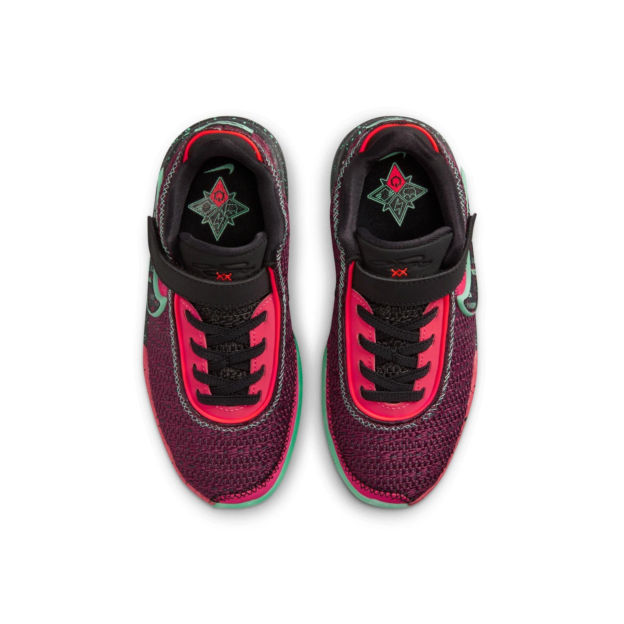 Nike Lebron XX "Night Maroon/Black" Preschool Kids' Basketball Shoe - NIGHT MAROON/BLACK Thumbnail View 11