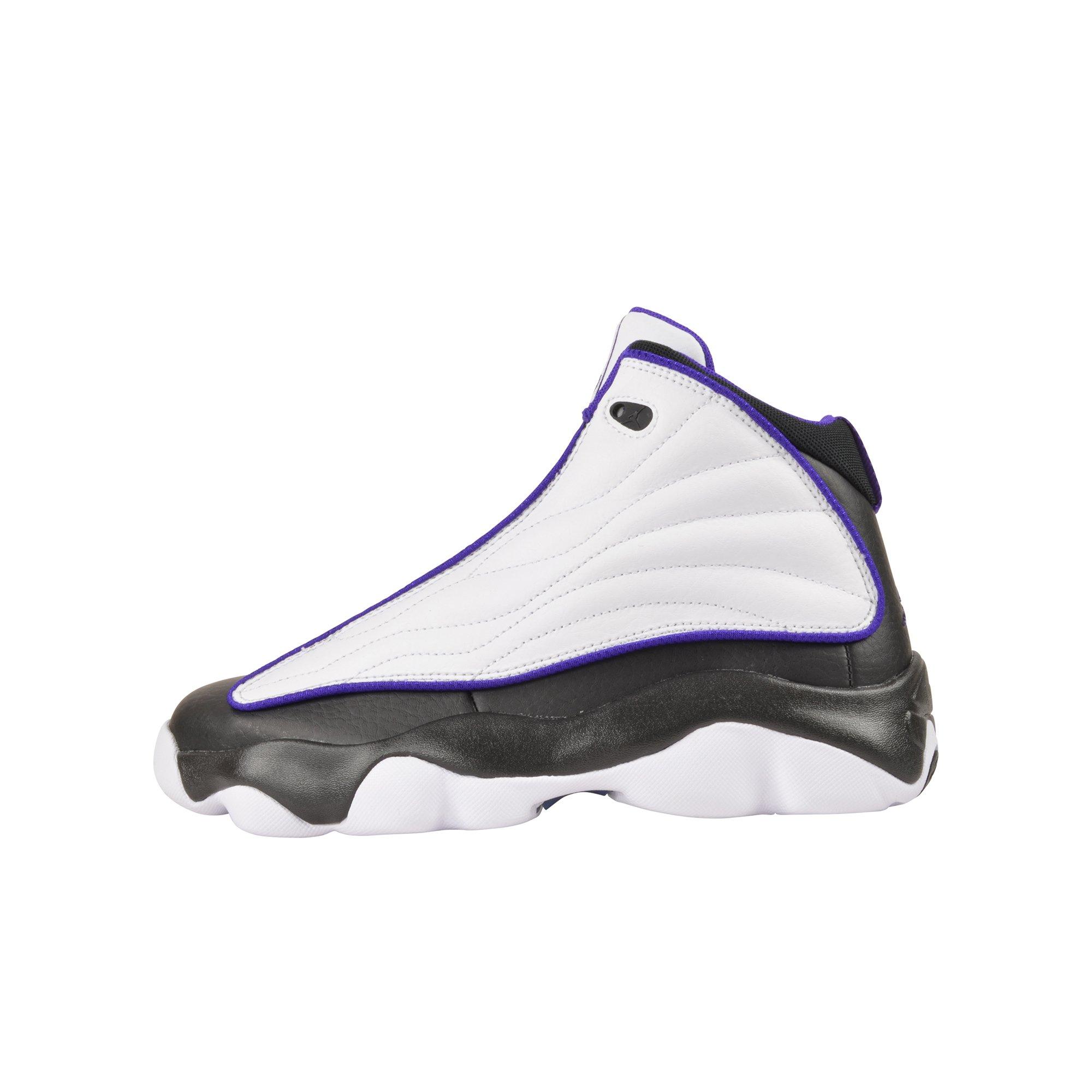 Jordan Pro Strong Grade School Boys' "White/Electro Purple/Black" Shoe