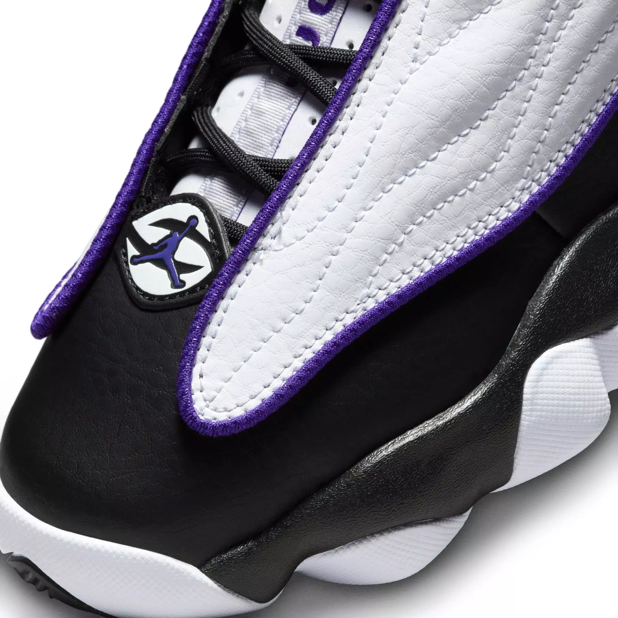 Jordan Pro Strong "White/Electro Purple/Black" Grade School Boys' Shoe - WHITE/PURPLE