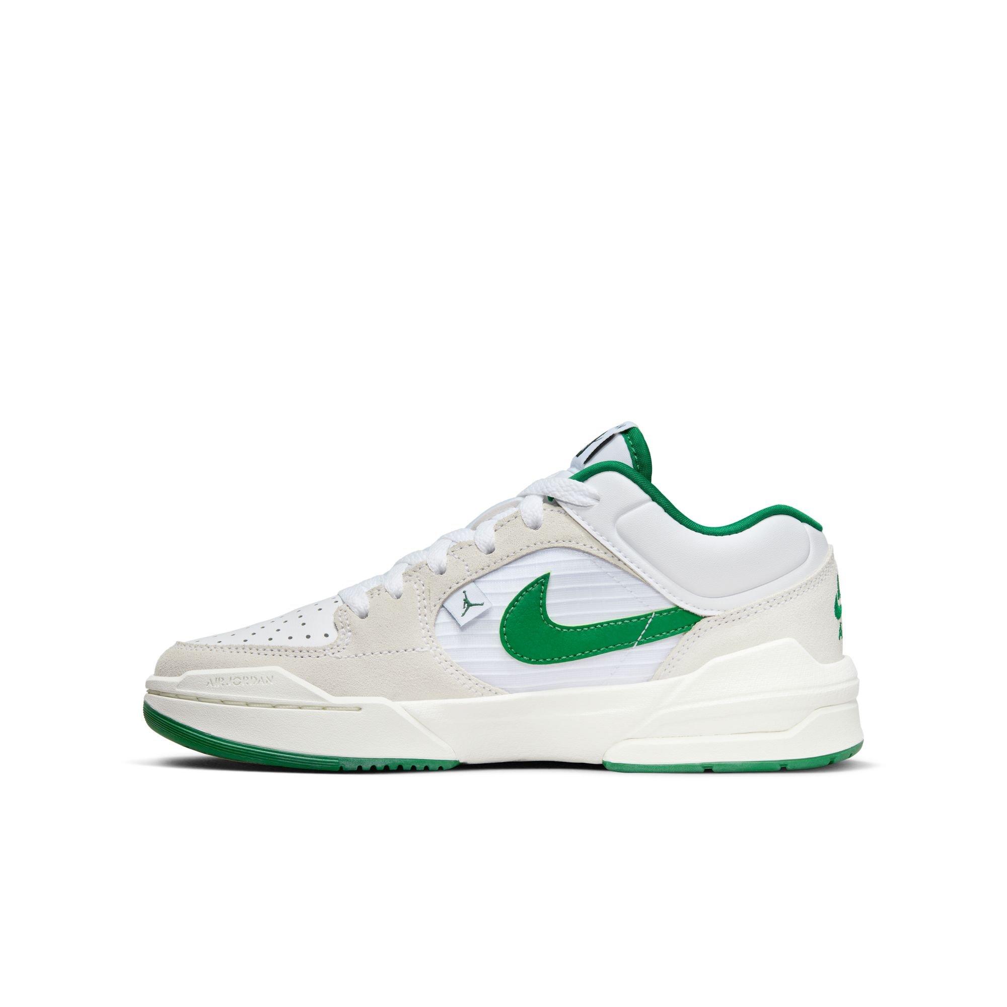 Jordan Stadium 90 Grade School Boys' "White/Lucky Green" Shoe
