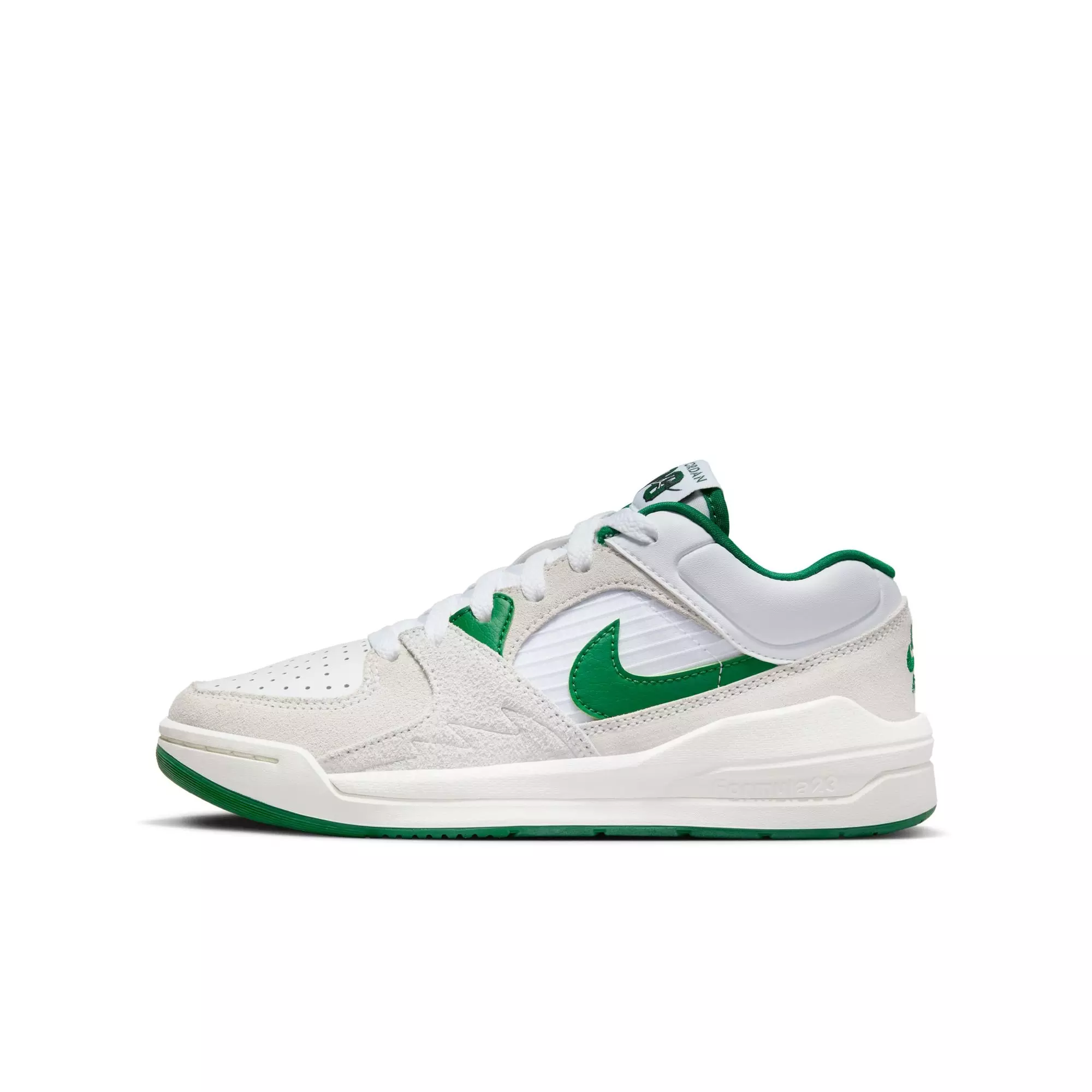 Jordan Stadium 90 "White/Lucky Green" Grade School Boys' Shoe - WHITE/GREEN