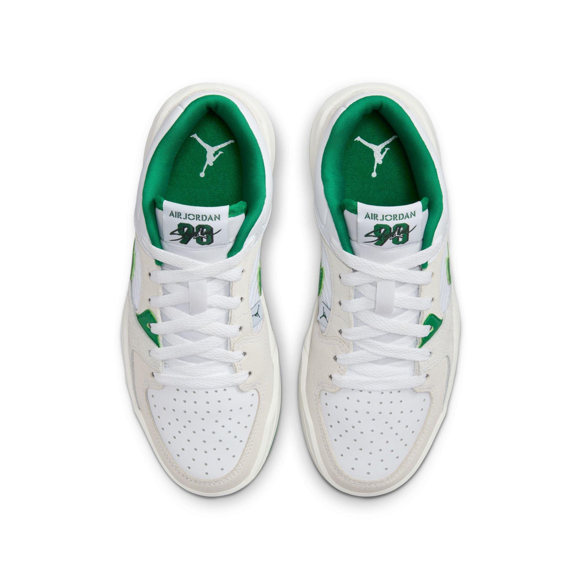 Jordan Stadium 90 Grade School Boys' "White/Lucky Green" Shoe