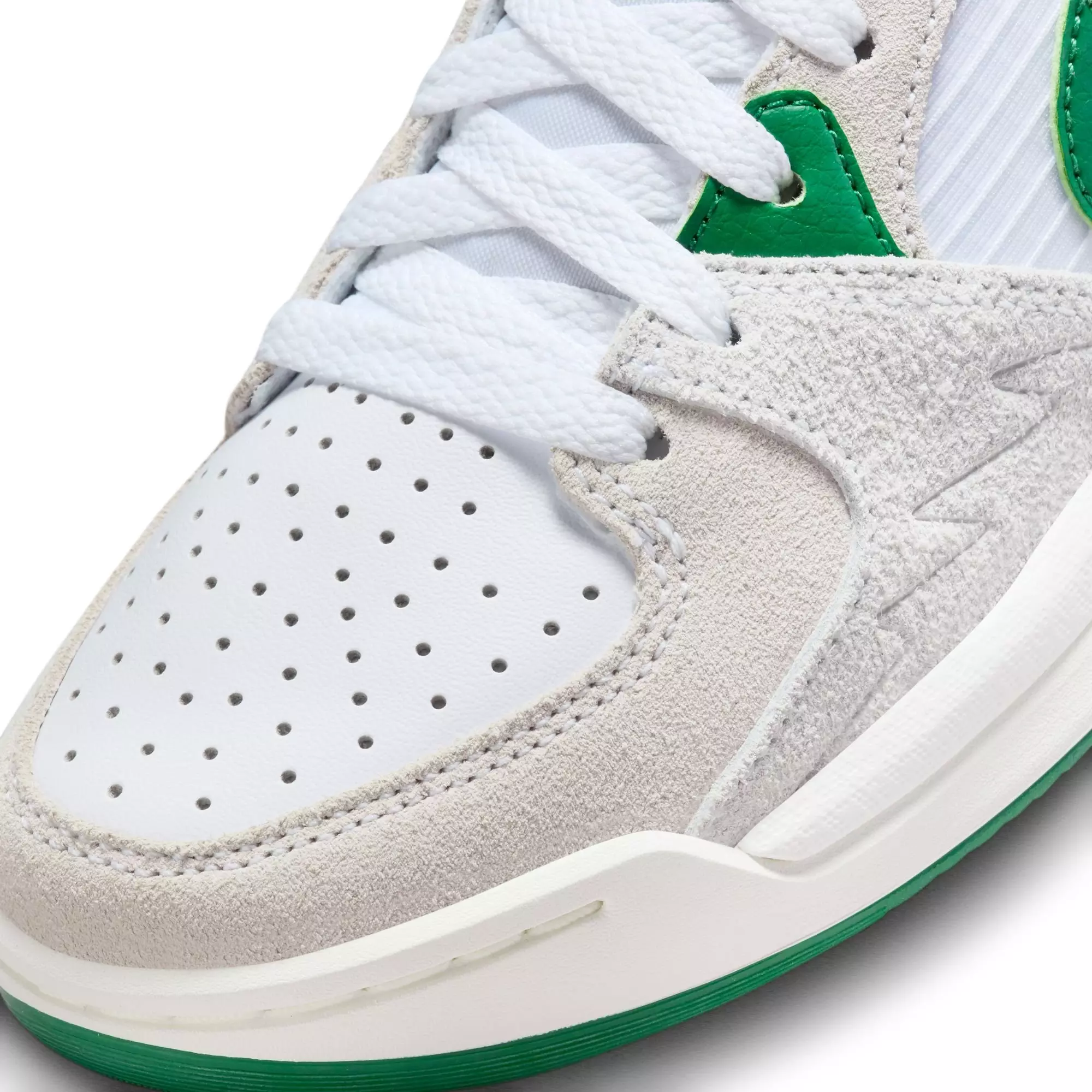 Jordan Stadium 90 "White/Lucky Green" Grade School Boys' Shoe - WHITE/GREEN