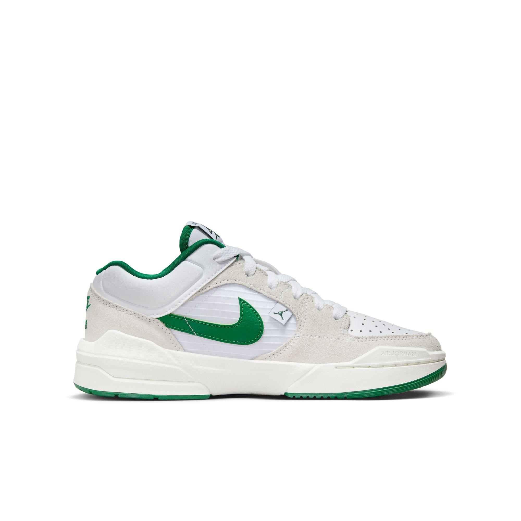 Jordan Stadium 90 Grade School Boys' "White/Lucky Green" Shoe