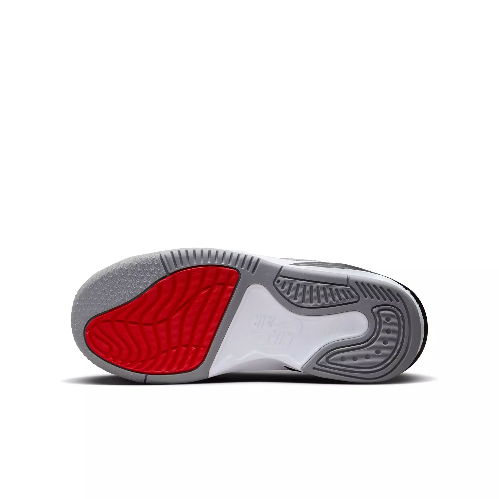 Jordan Max Aura 5 "Black/University Red/White/Cement Grey" Grade School Boys' Shoe - BLACK/GREY