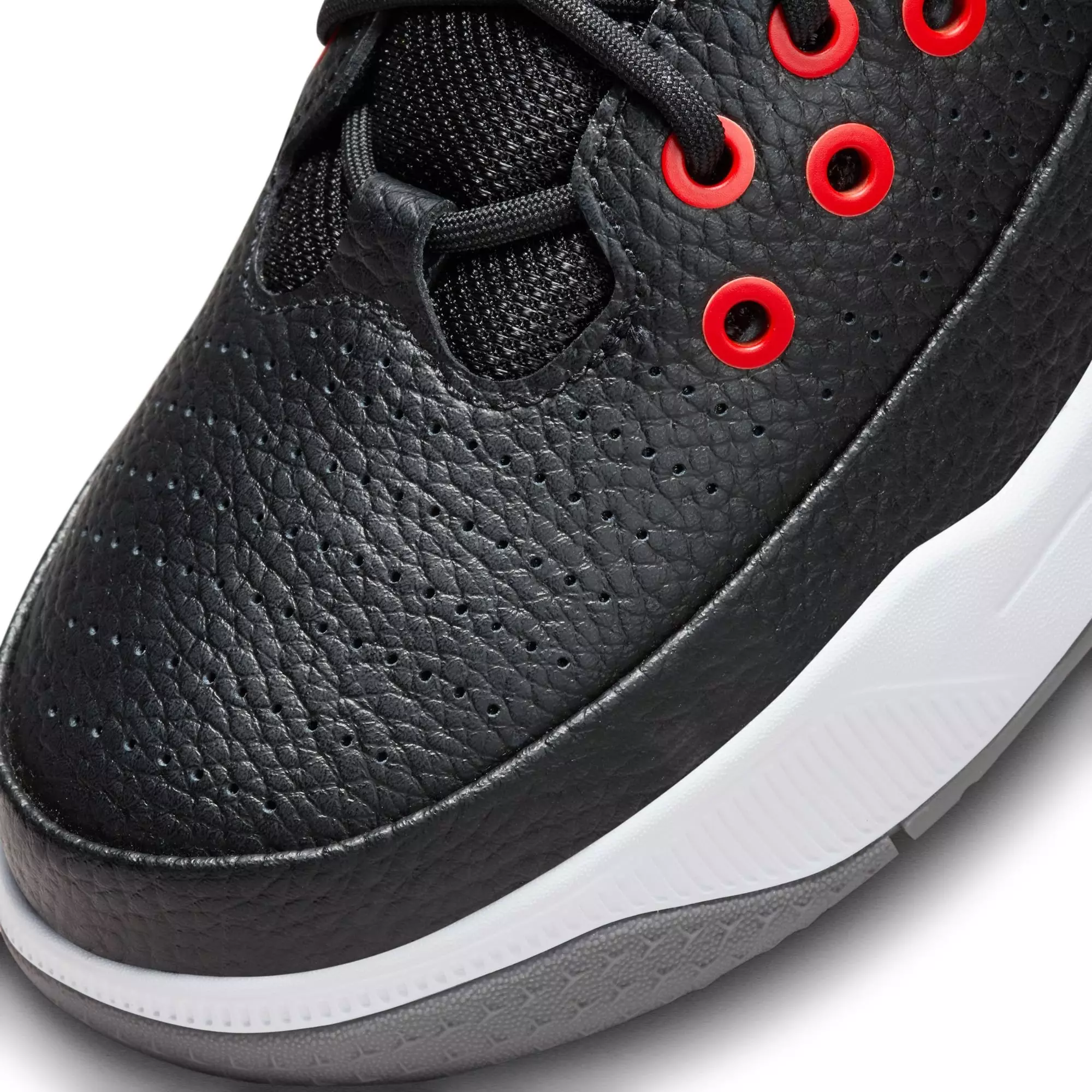 Jordan Max Aura 5 "Black/University Red/White/Cement Grey" Grade School Boys' Shoe - BLACK/GREY