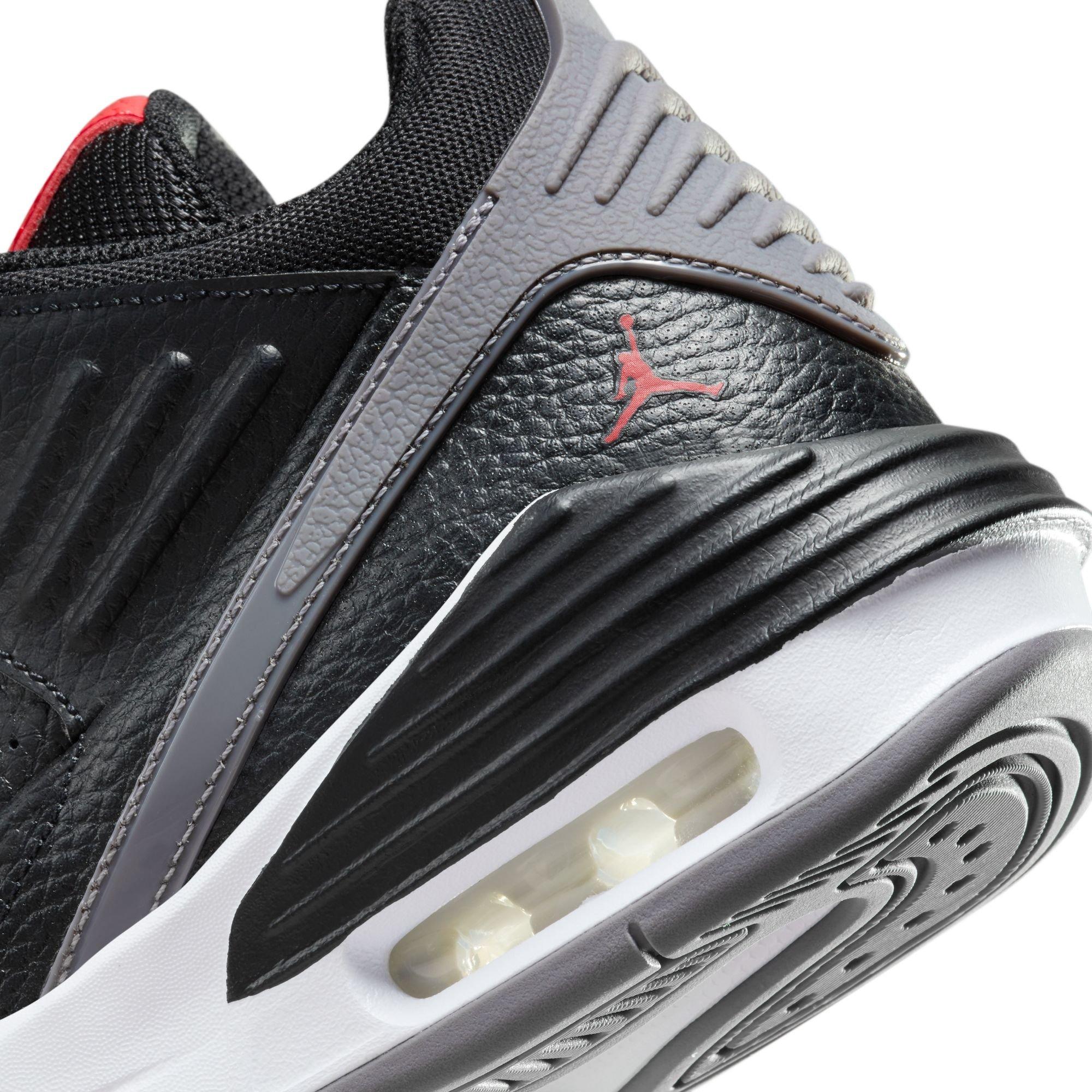 Jordan Max Aura 5 Grade School Boys' "Black/University Red/White/Cement Grey" Shoe