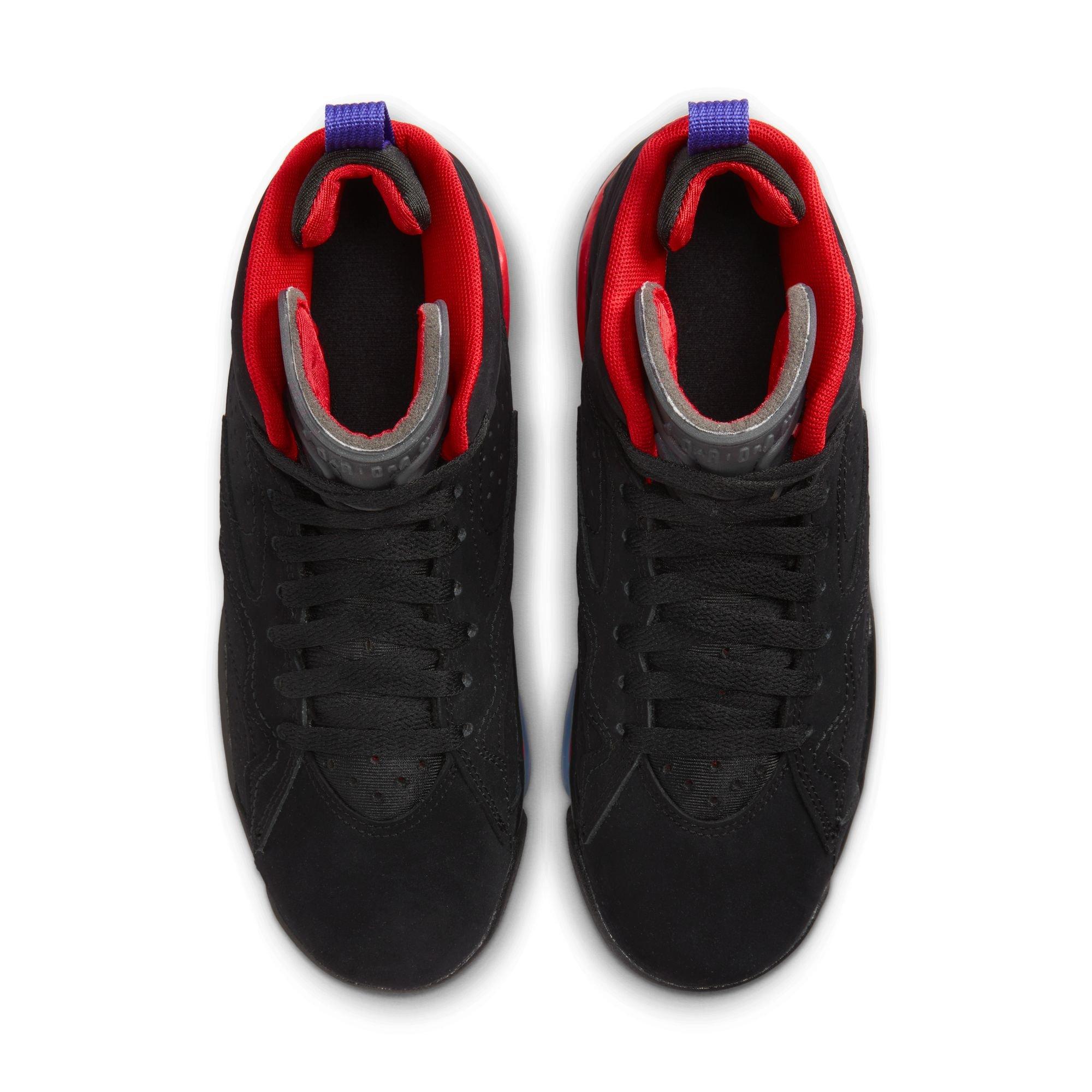 Jordan MVP "Black/Dark Concord/University Red/Anthracite" Grade School Boys' Shoe - BLACK/PURPLE Thumbnail View 7