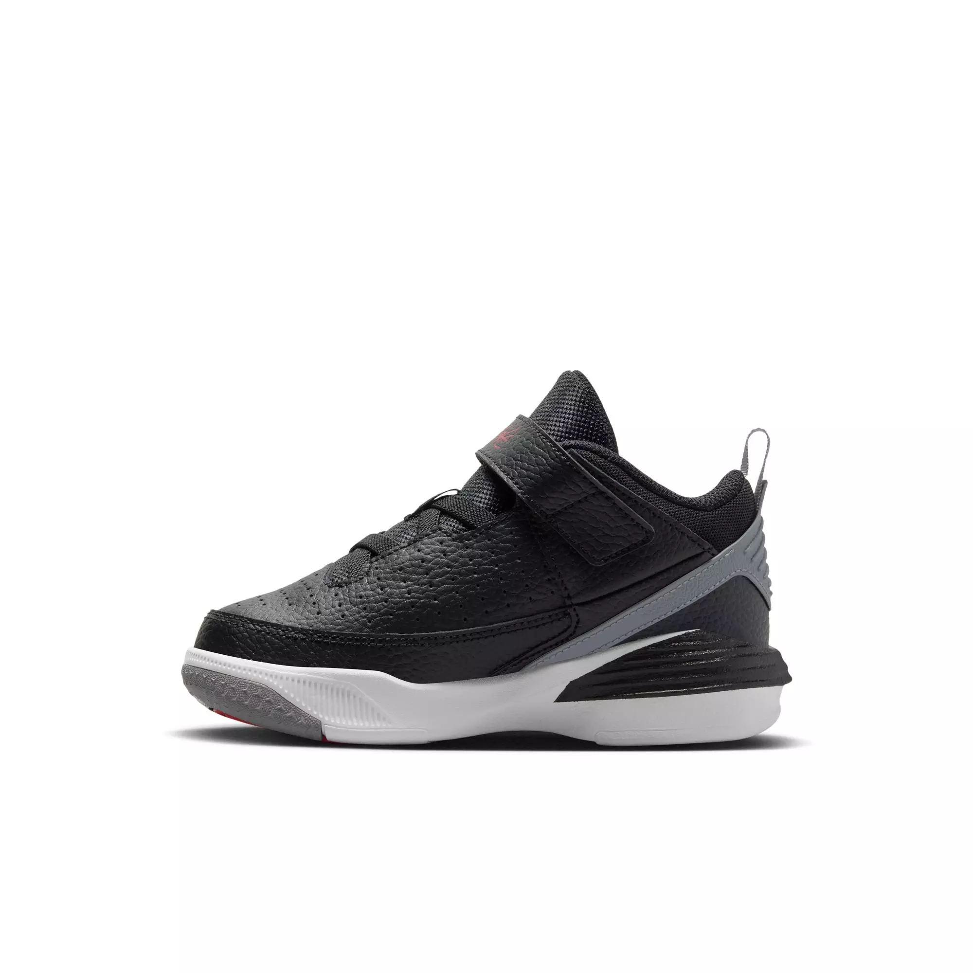 Jordan Max Aura 5 "Black/University Red/White/Cement Grey" Preschool Boys' Shoe - BLACK/GREY