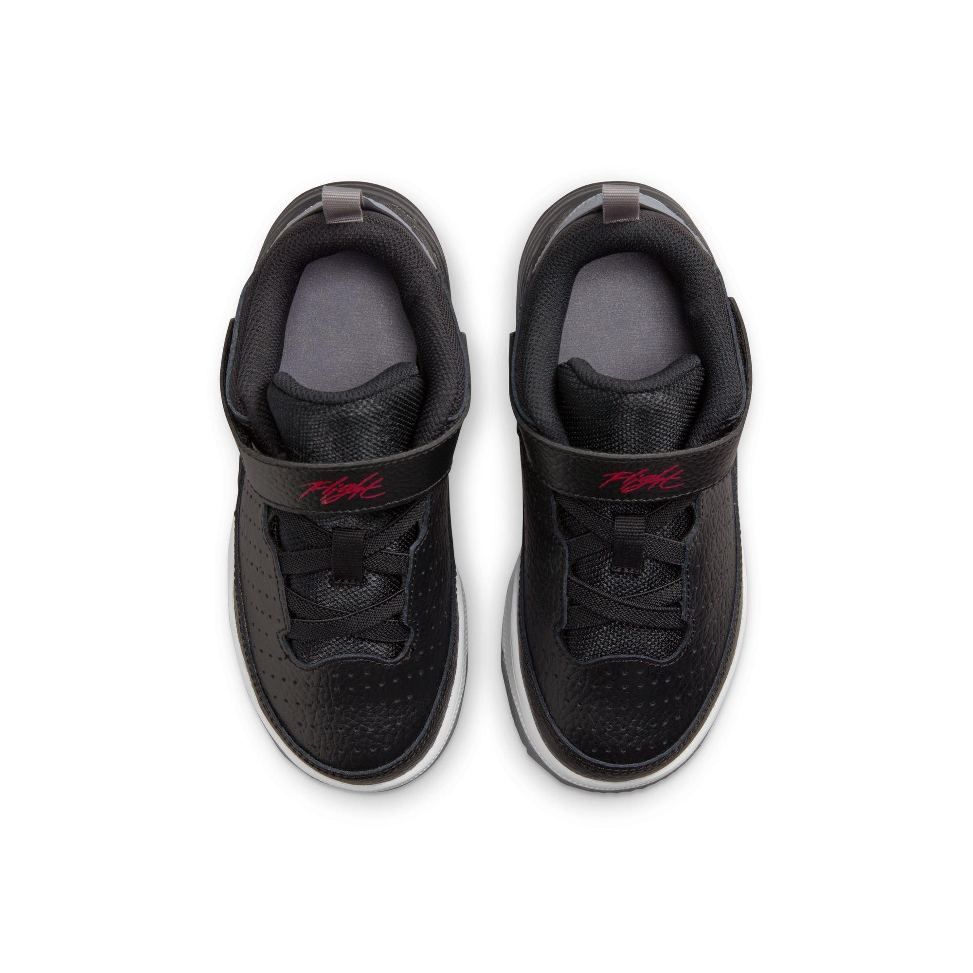 Jordan Max Aura 5 "Black/University Red/White/Cement Grey" Preschool Boys' Shoe - BLACK/GREY Thumbnail View 7