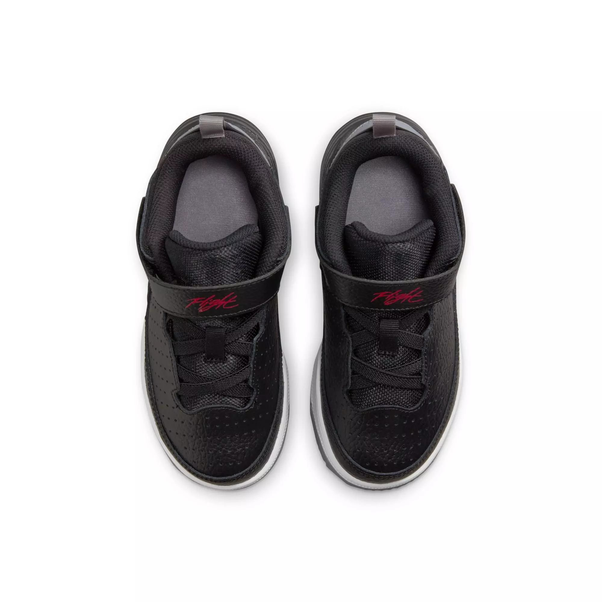 Jordan Max Aura 5 "Black/University Red/White/Cement Grey" Preschool Boys' Shoe - BLACK/GREY