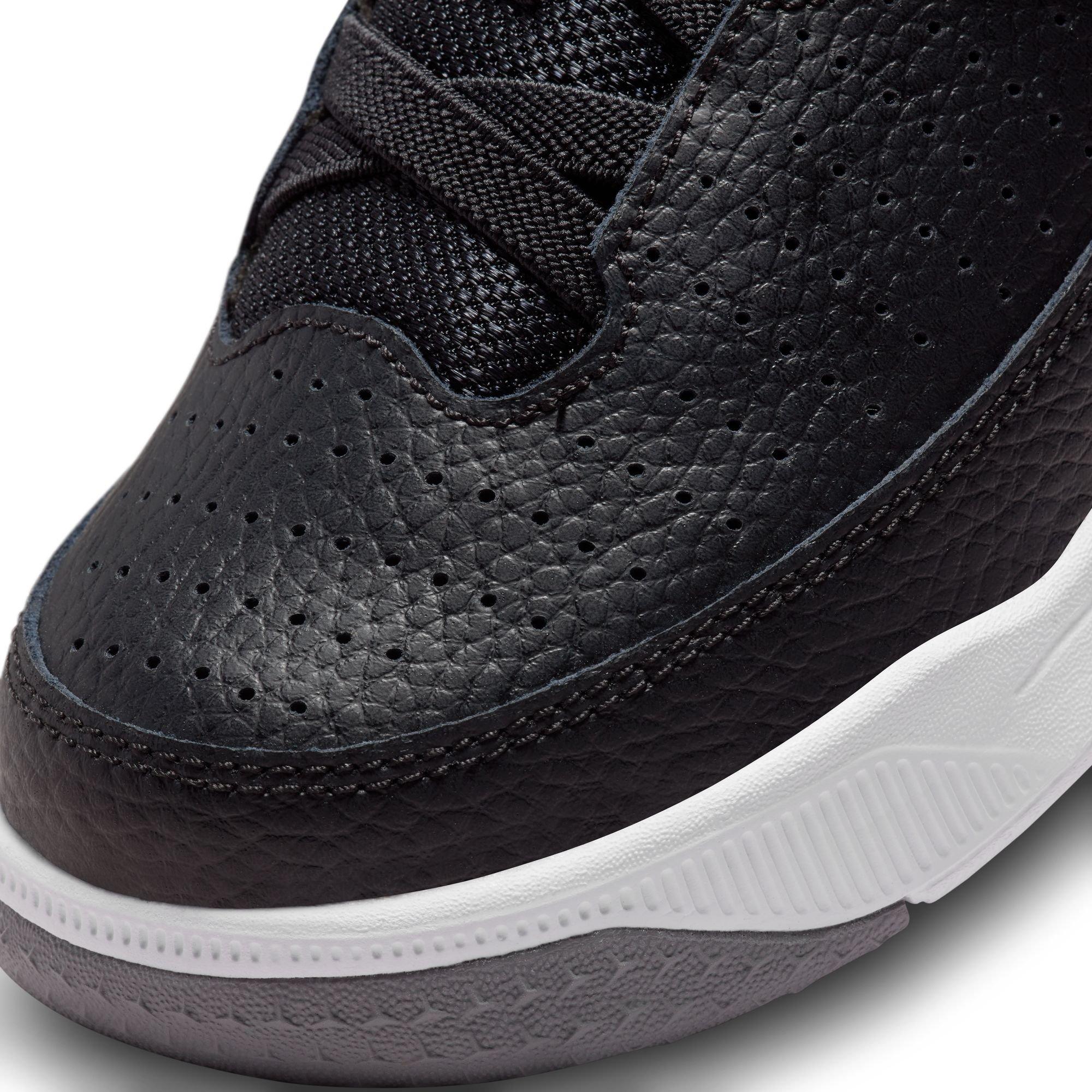 Jordan Max Aura 5 "Black/University Red/White/Cement Grey" Preschool Boys' Shoe - BLACK/GREY Thumbnail View 9