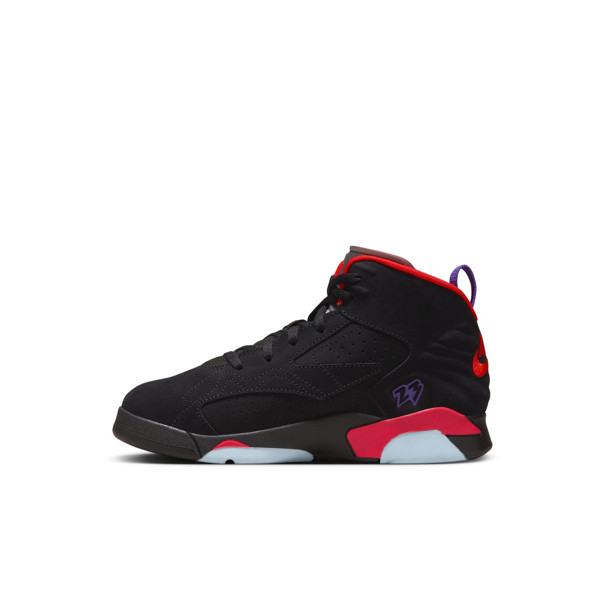 Jordan MVP "Black/Dark Concord/University Red/Anthracite" Preschool Boys' Shoe - BLACK/PURPLE Thumbnail View 4