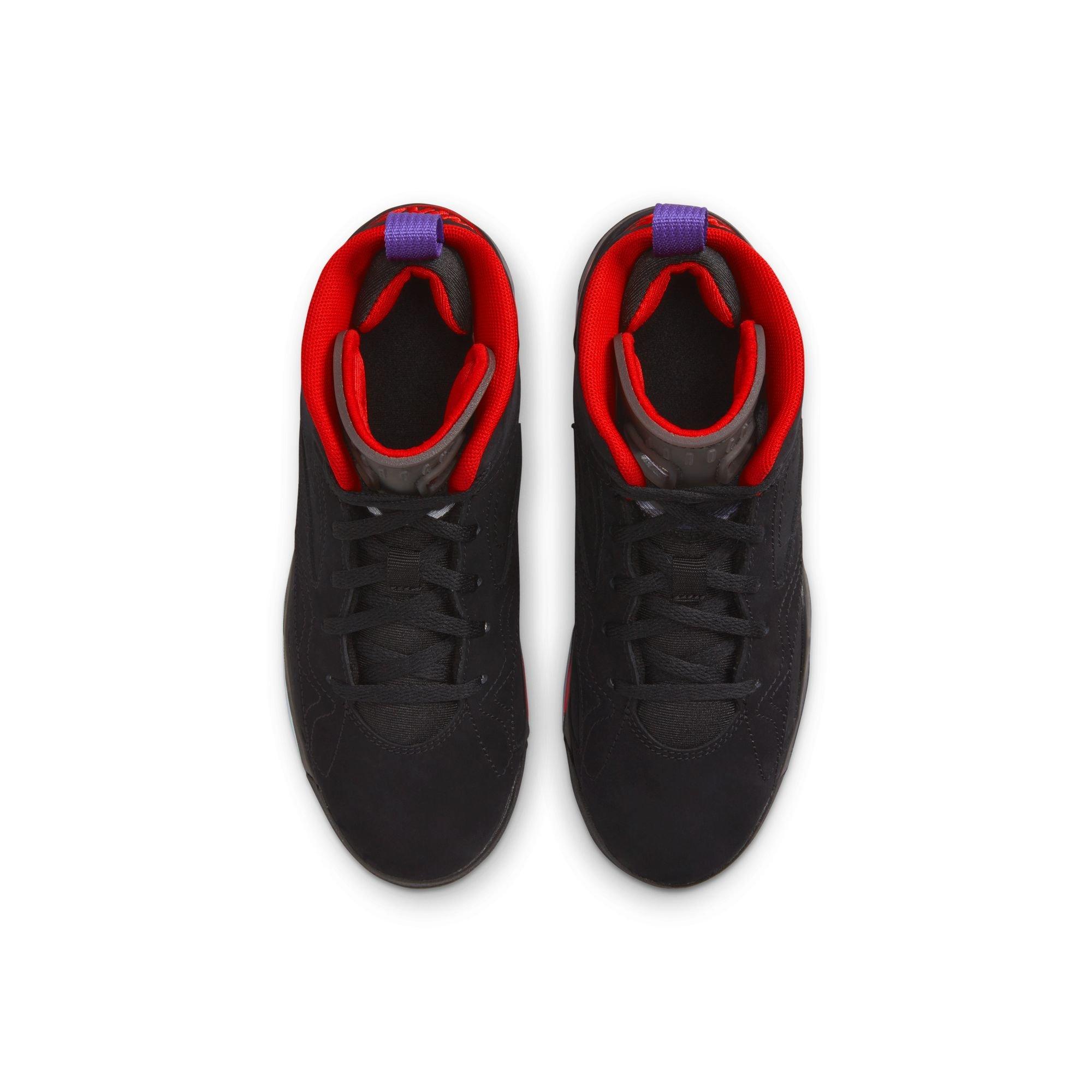 Jordan MVP "Black/Dark Concord/University Red/Anthracite" Preschool Boys' Shoe - BLACK/PURPLE Thumbnail View 7
