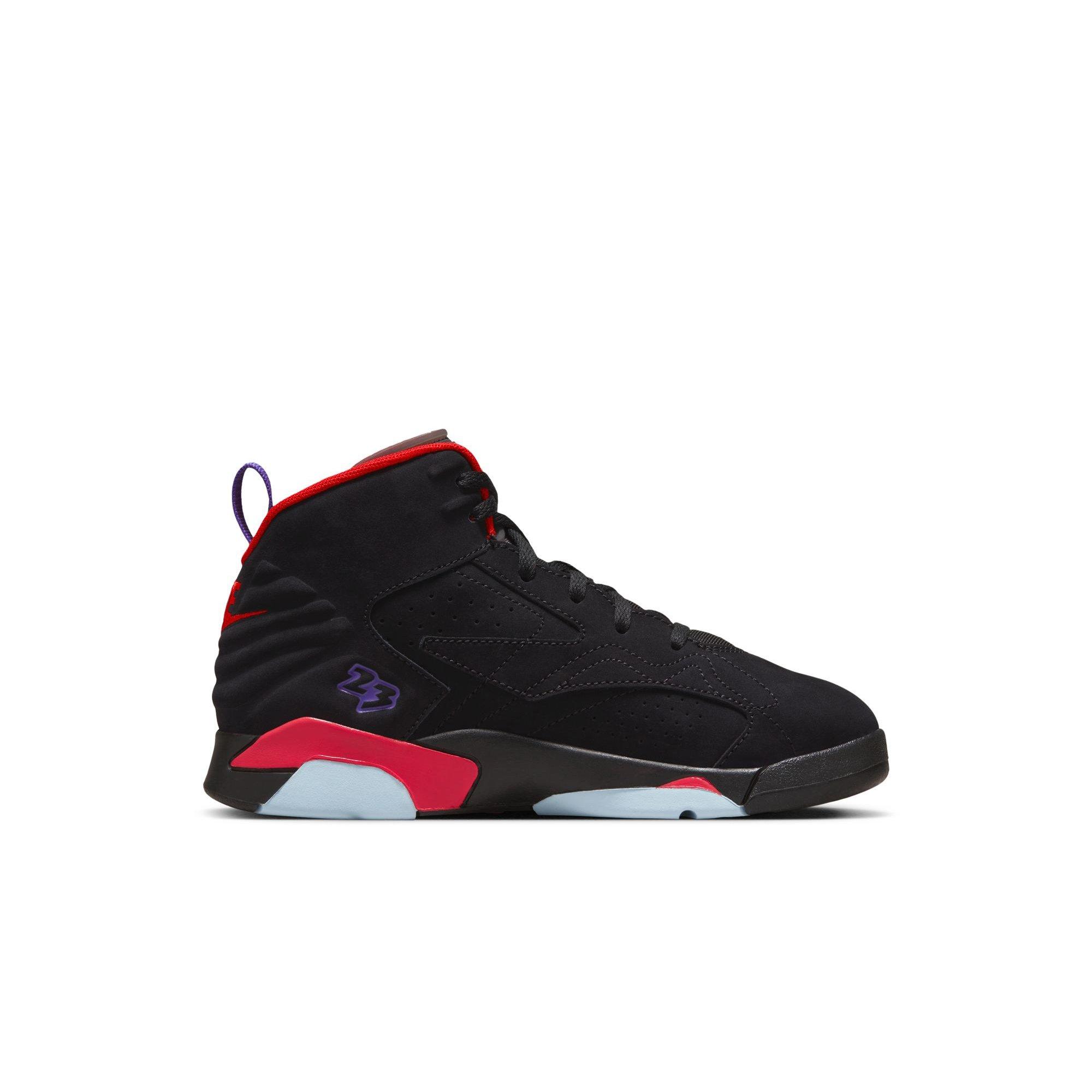 Jordan MVP "Black/Dark Concord/University Red/Anthracite" Preschool Boys' Shoe - BLACK/PURPLE Thumbnail View 2