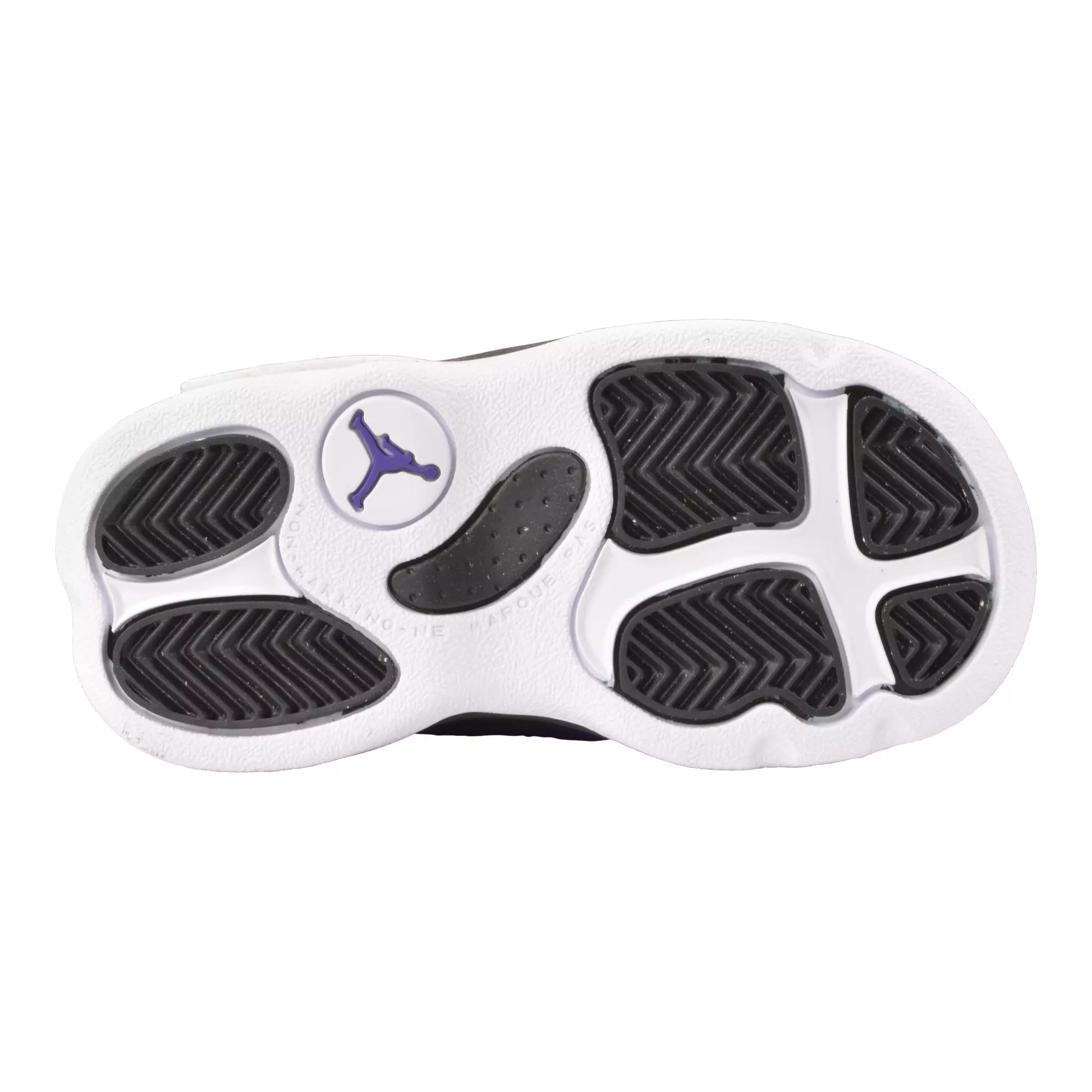 Jordan Pro Strong "White/Electro Purple/Black" Toddler Boys' Shoe - WHITE/PURPLE