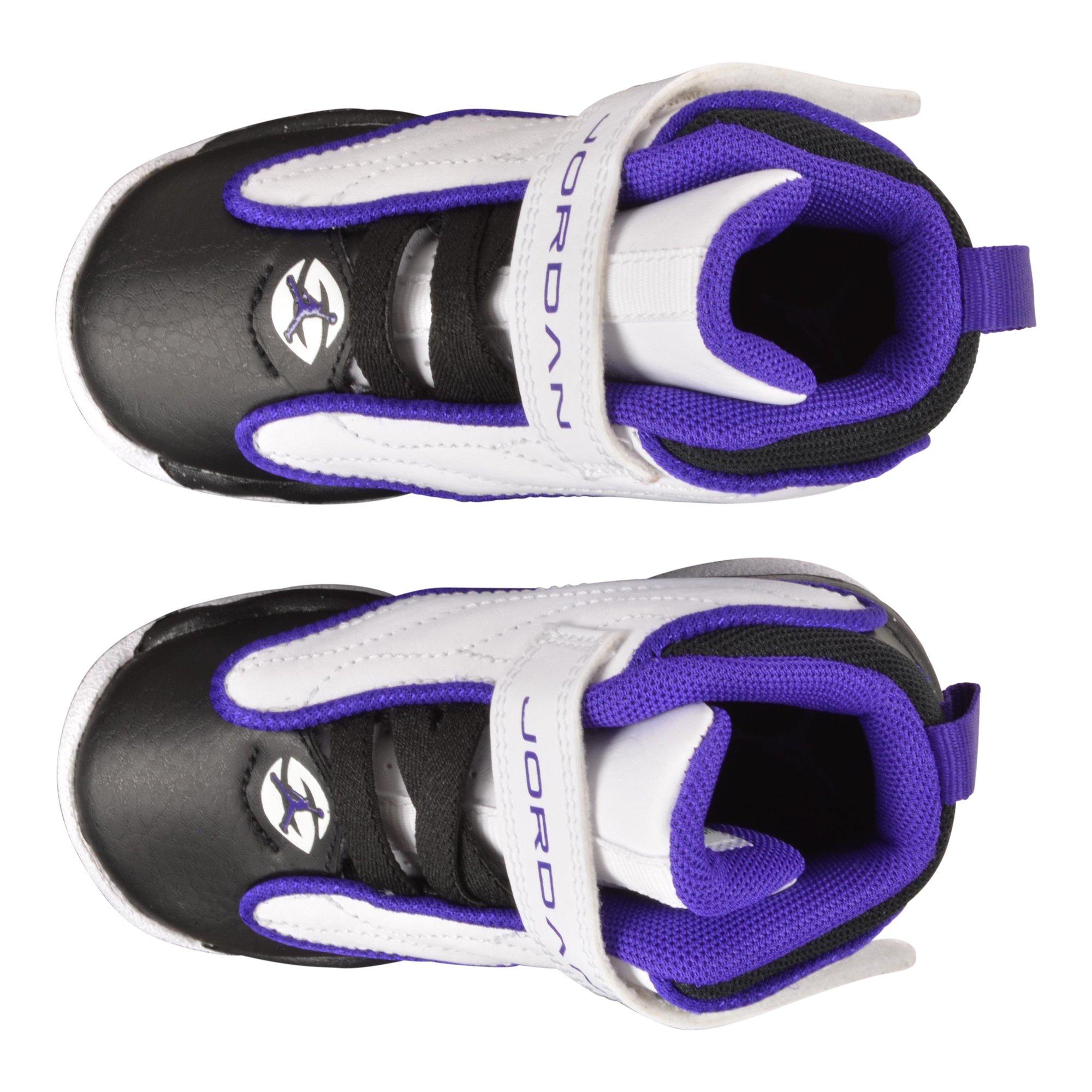 Jordan Pro Strong Toddler Boys' "White/Electro Purple/Black" Shoe
