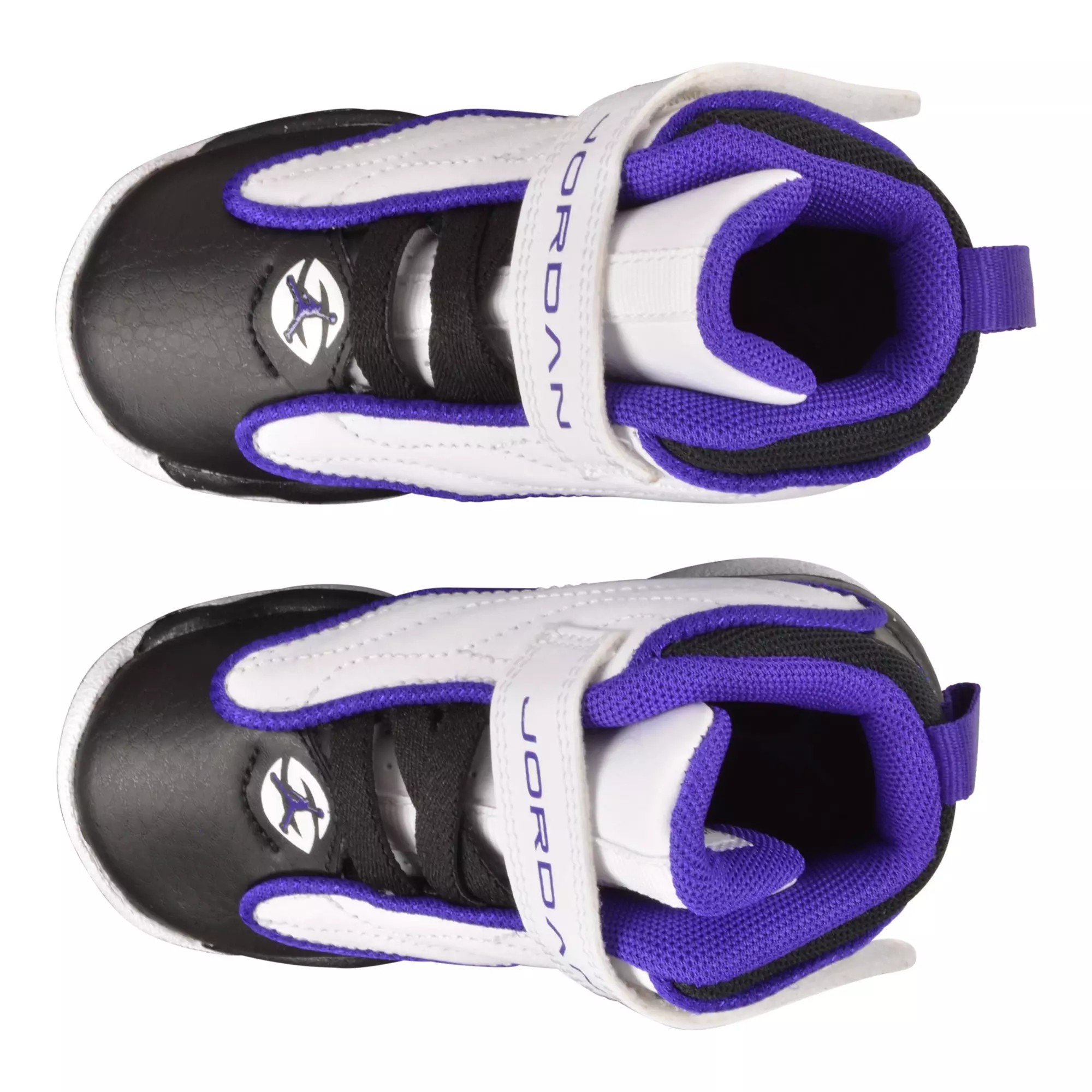 Jordan Pro Strong "White/Electro Purple/Black" Toddler Boys' Shoe - WHITE/PURPLE