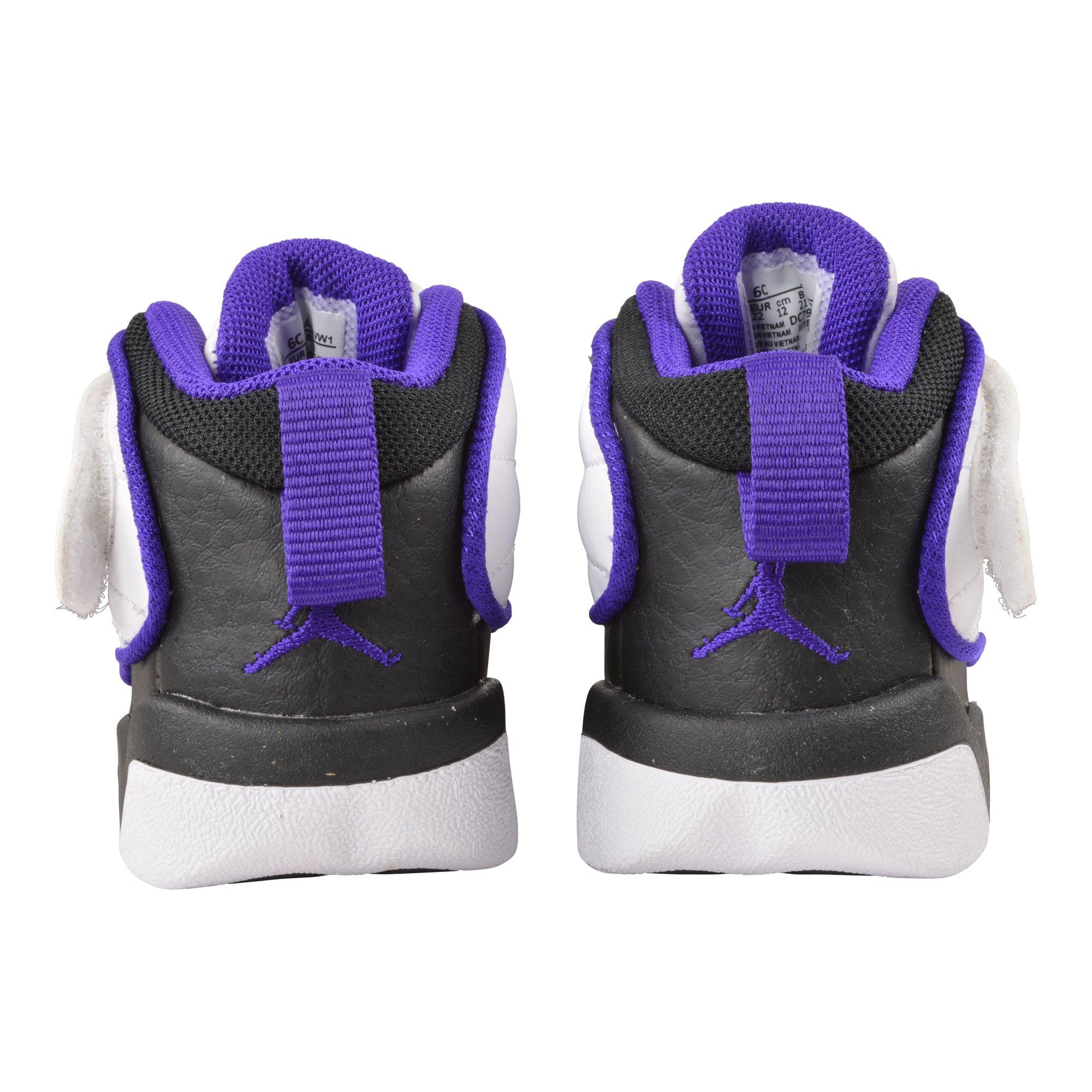 Jordan Pro Strong Toddler Boys' "White/Electro Purple/Black" Shoe