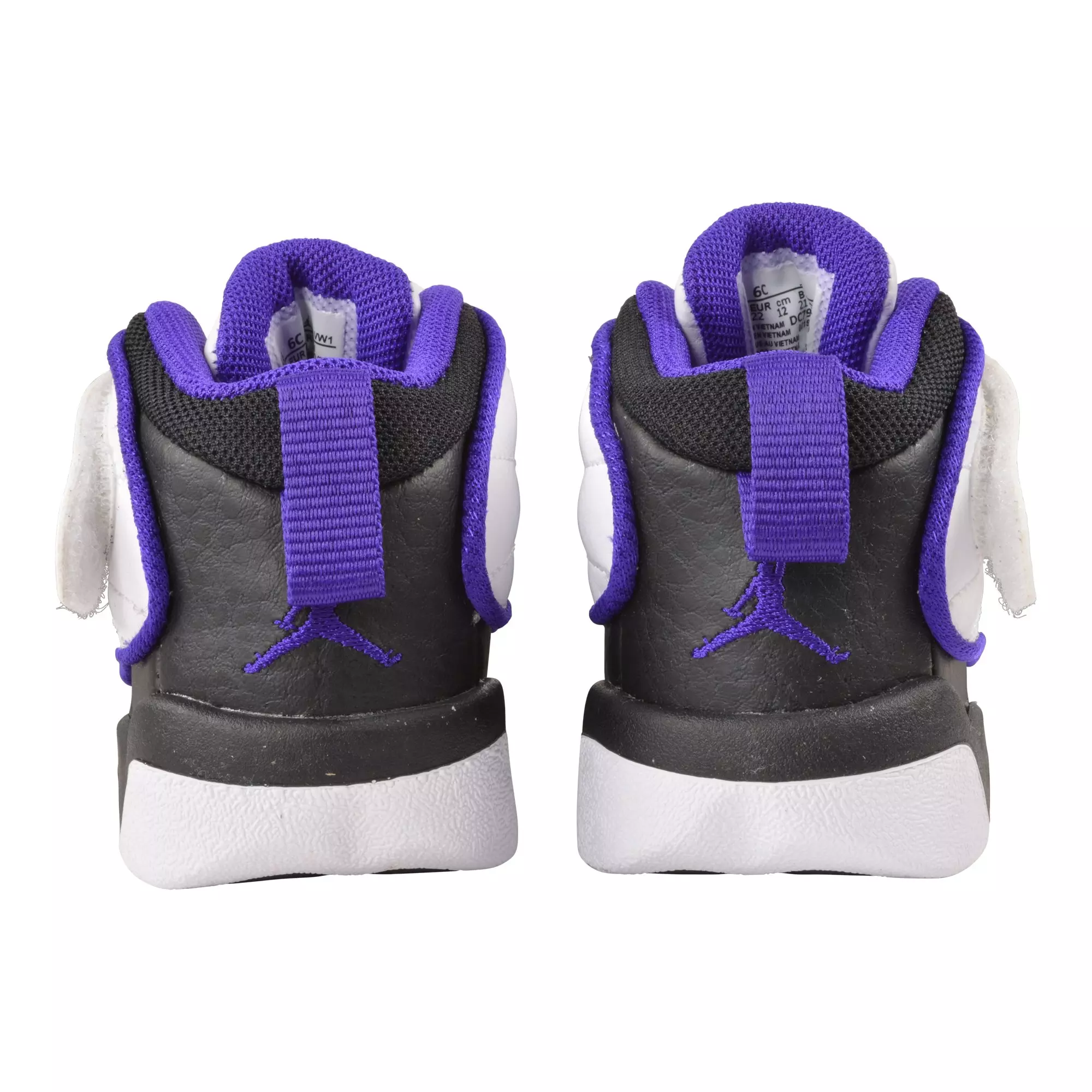 Jordan Pro Strong "White/Electro Purple/Black" Toddler Boys' Shoe - WHITE/PURPLE