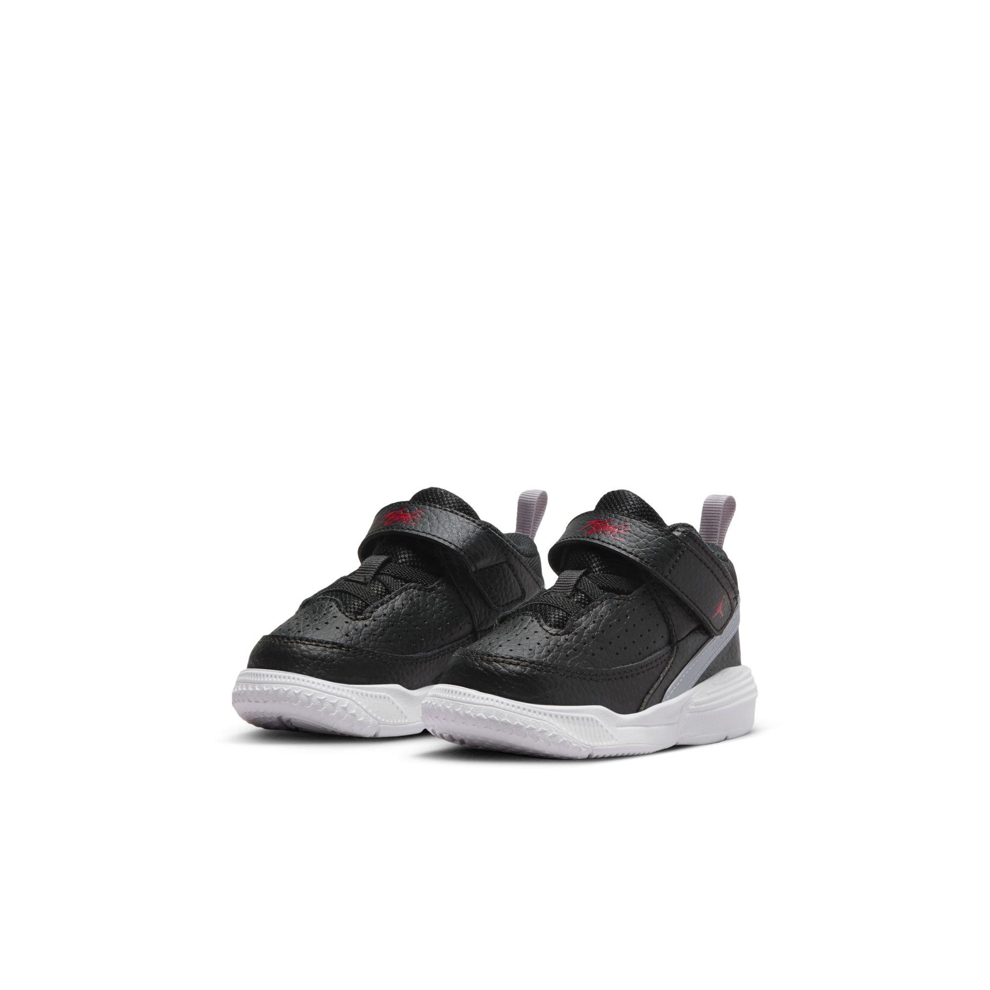 Jordan Max Aura 5 Toddler Boys' "Black/University Red/Cement Grey" Shoe