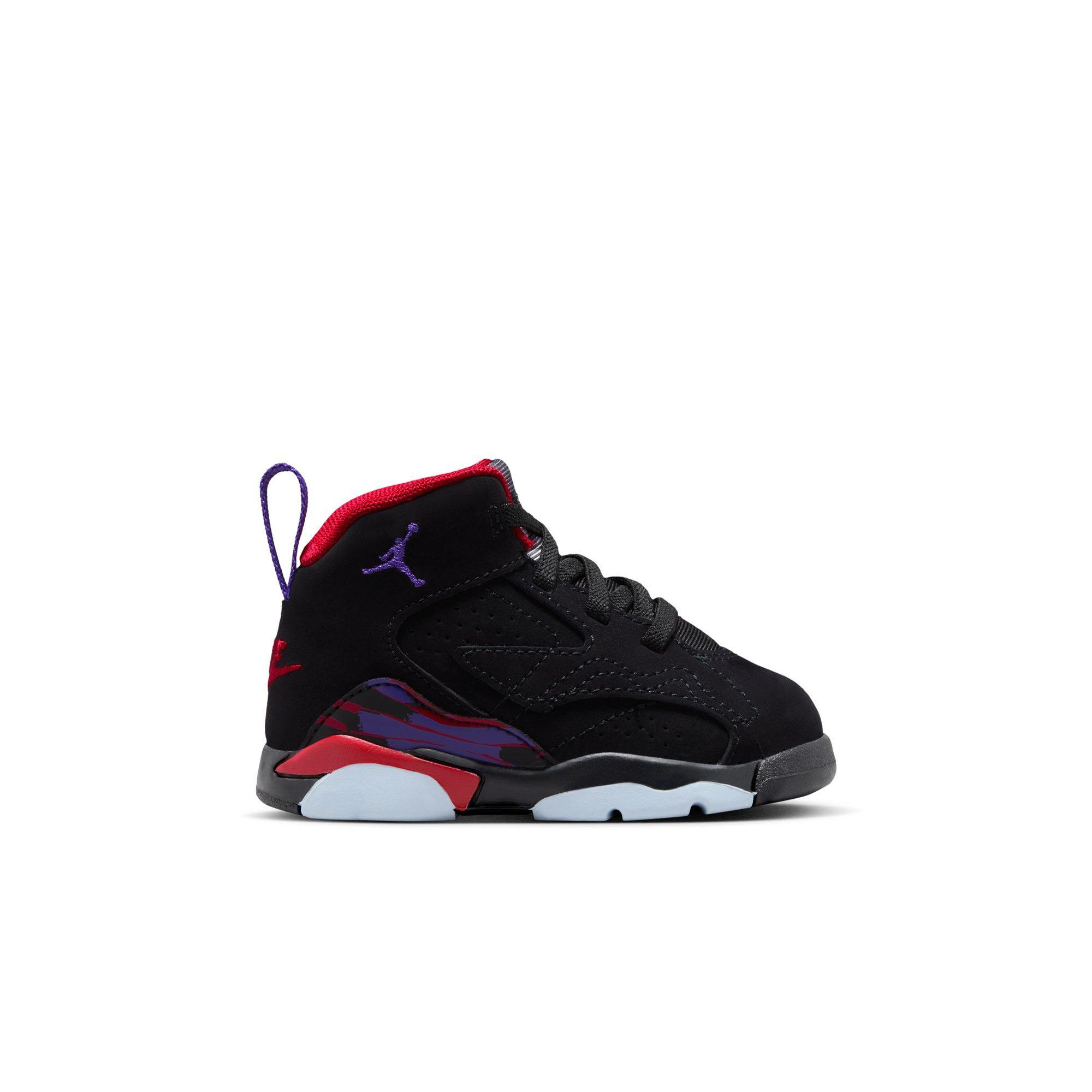 Black and red store jordans for toddlers