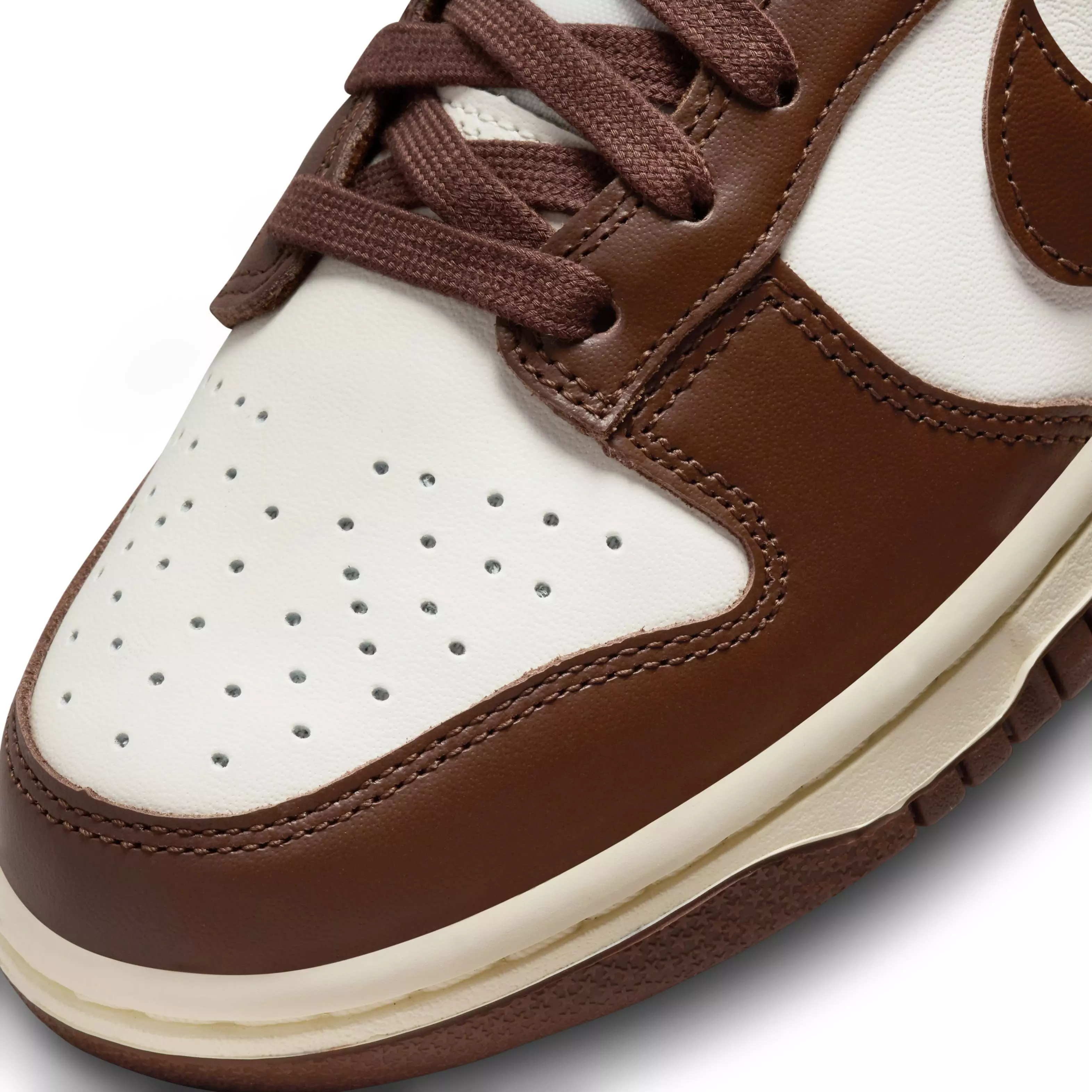 Nike Dunk Low "Sail/Cacao Wow/Coconut Milk" Women's Shoe - WHITE/BROWN