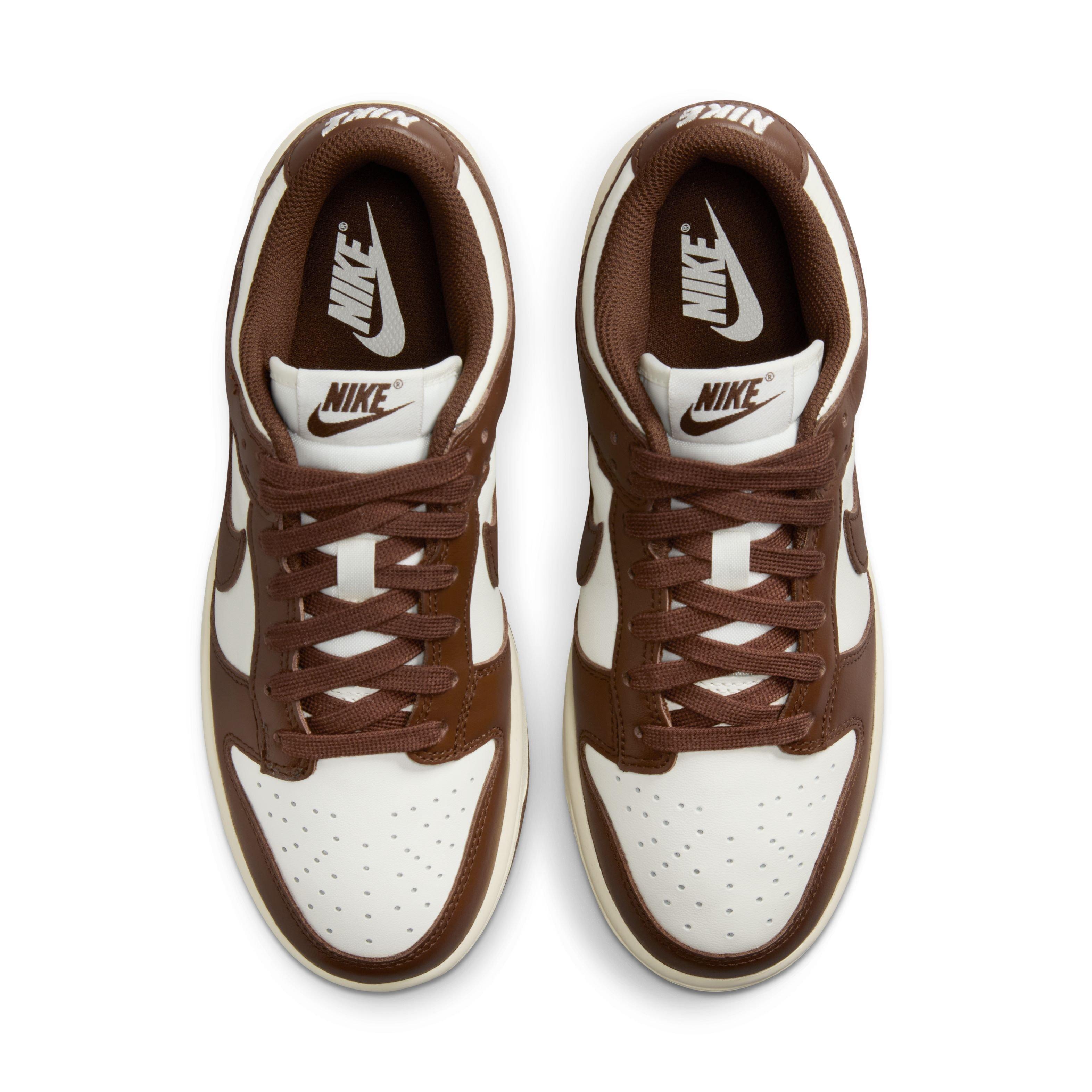 Nike Dunk Low "Sail/Cacao Wow/Coconut Milk" Women's Shoe - WHITE/BROWN Thumbnail View 9