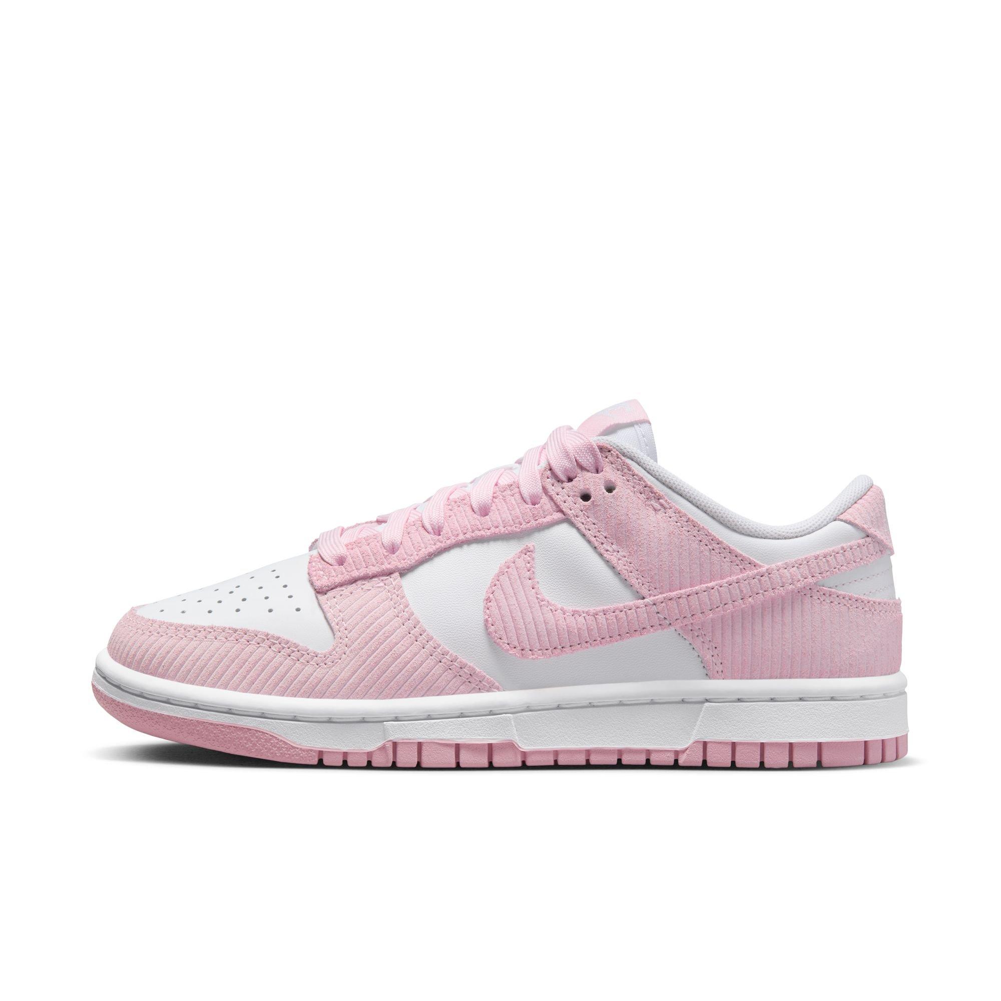 White nike outlet with pink check