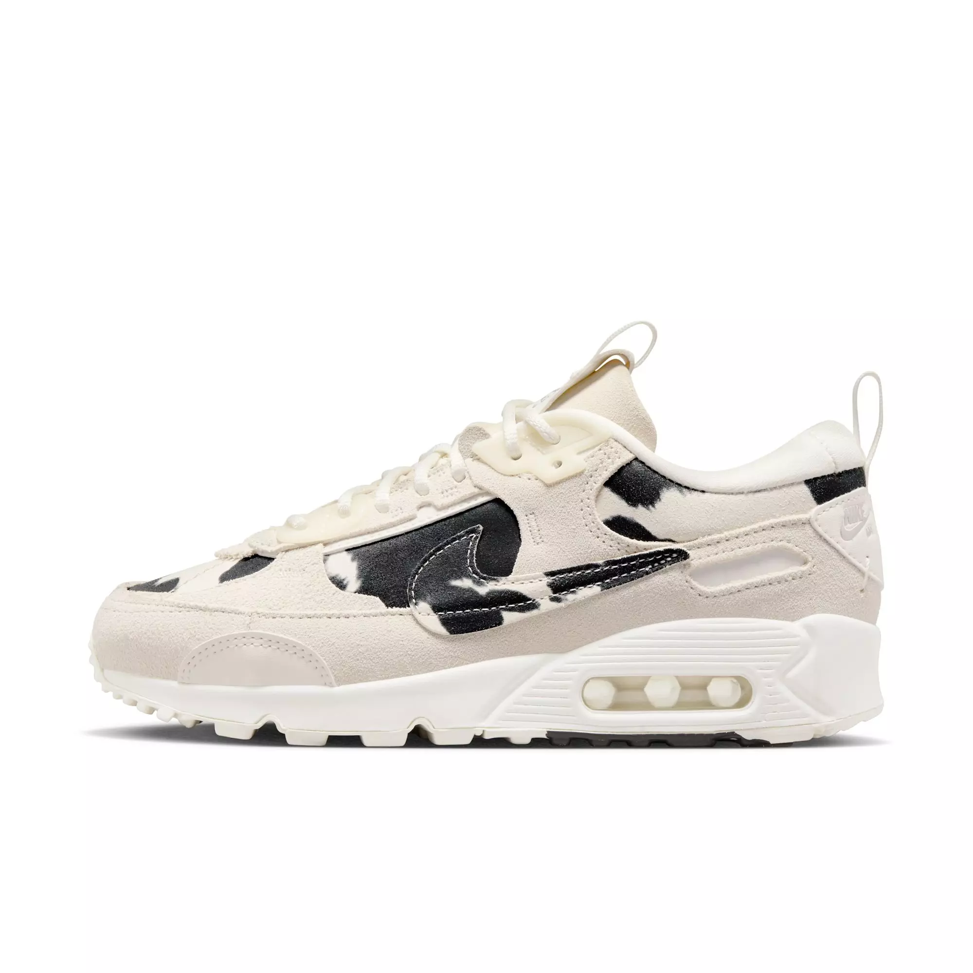 Nike Air Max 90 Futura "Cow Print" Women's Shoe - SAIL/BLACK/CHROME