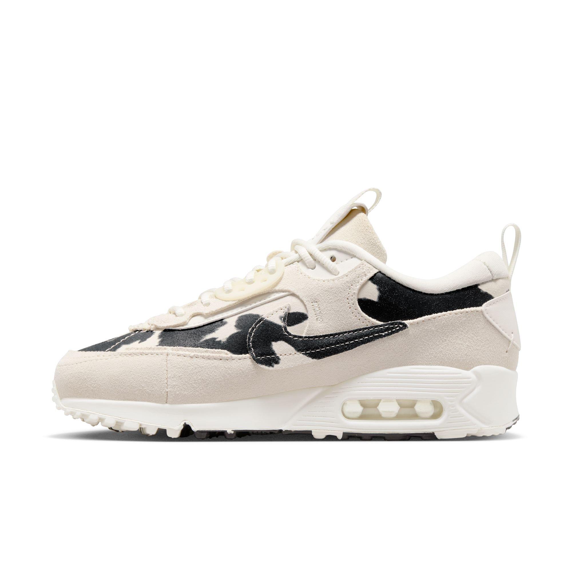 Nike Air Max 90 Futura "Cow Print" Women's Shoe - SAIL/BLACK/CHROME Thumbnail View 7