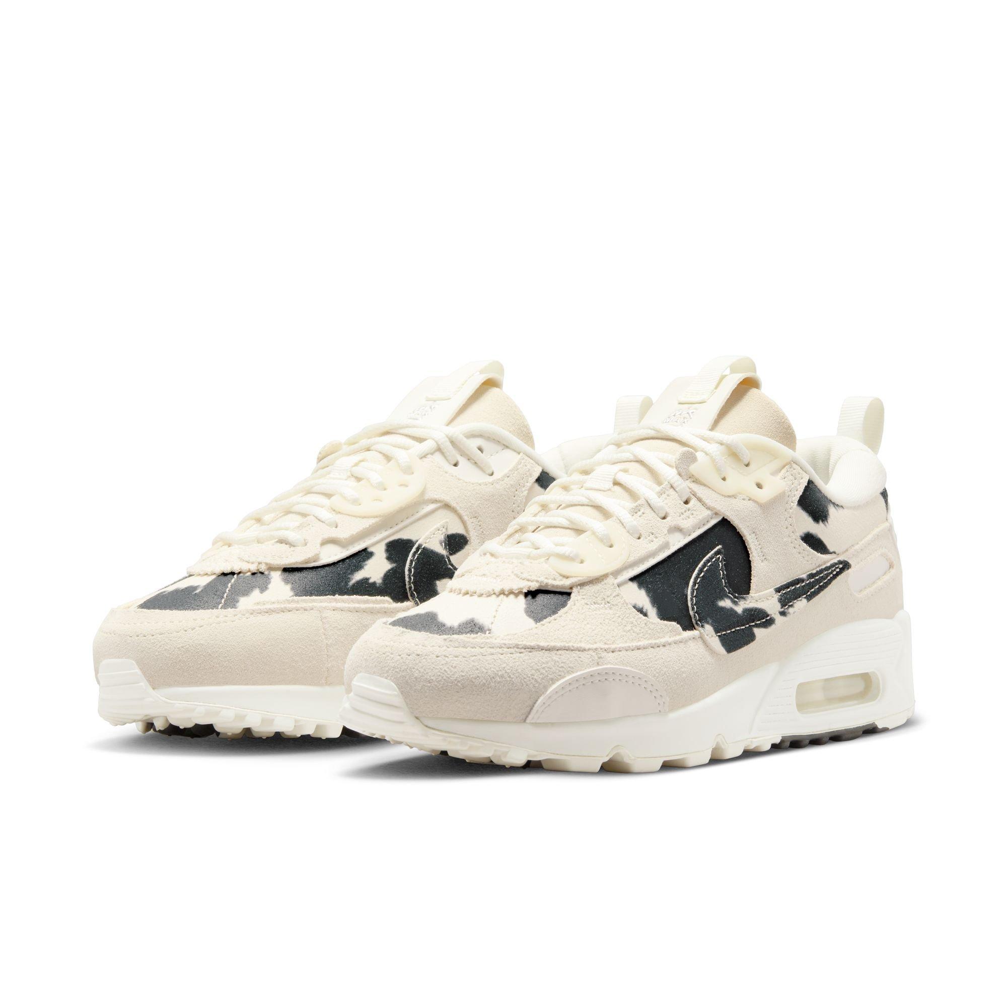 Nike Air Max 90 Futura "Cow Print" Women's Shoe - SAIL/BLACK/CHROME Thumbnail View 3
